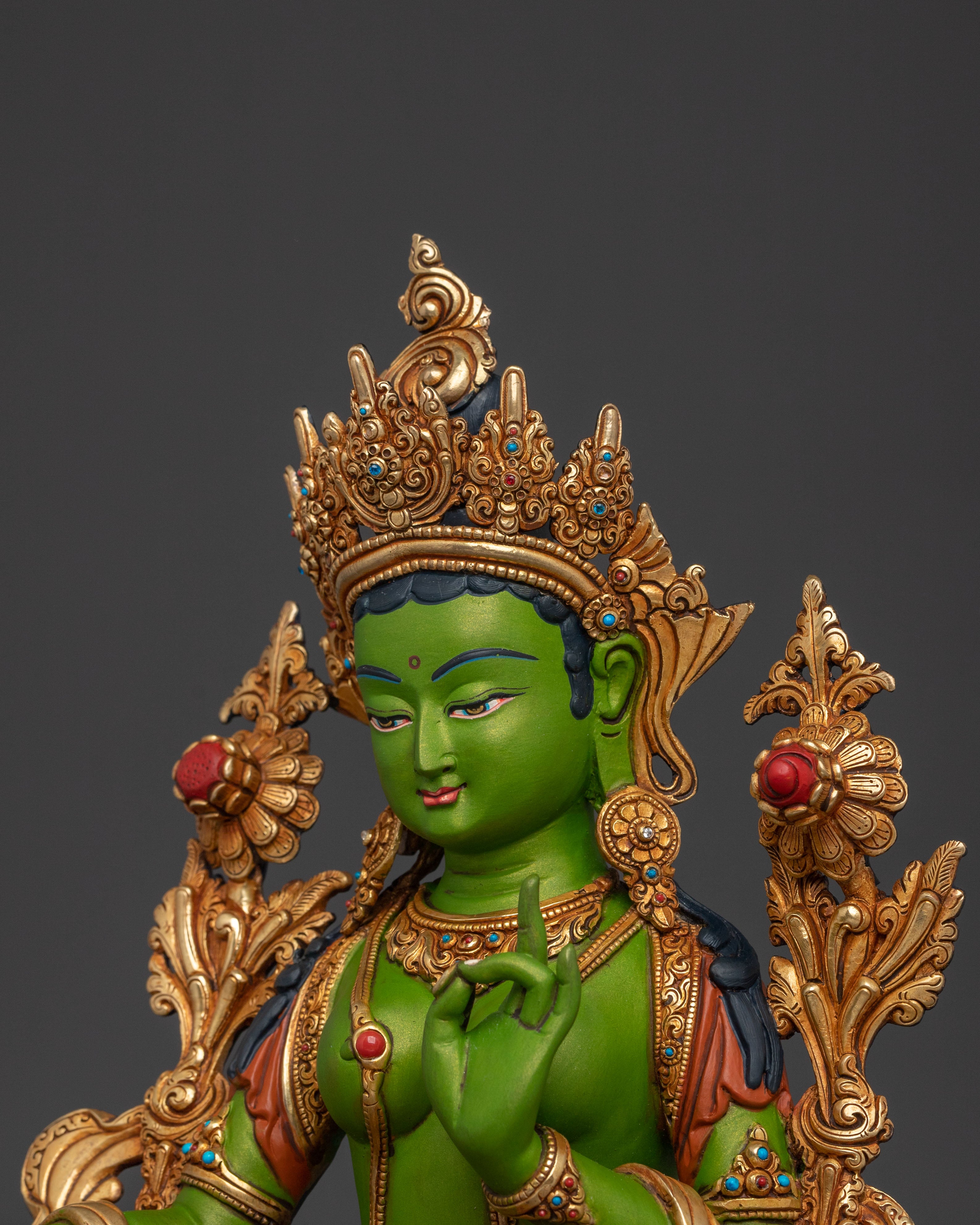Green Tara Statue | Made in Nepal