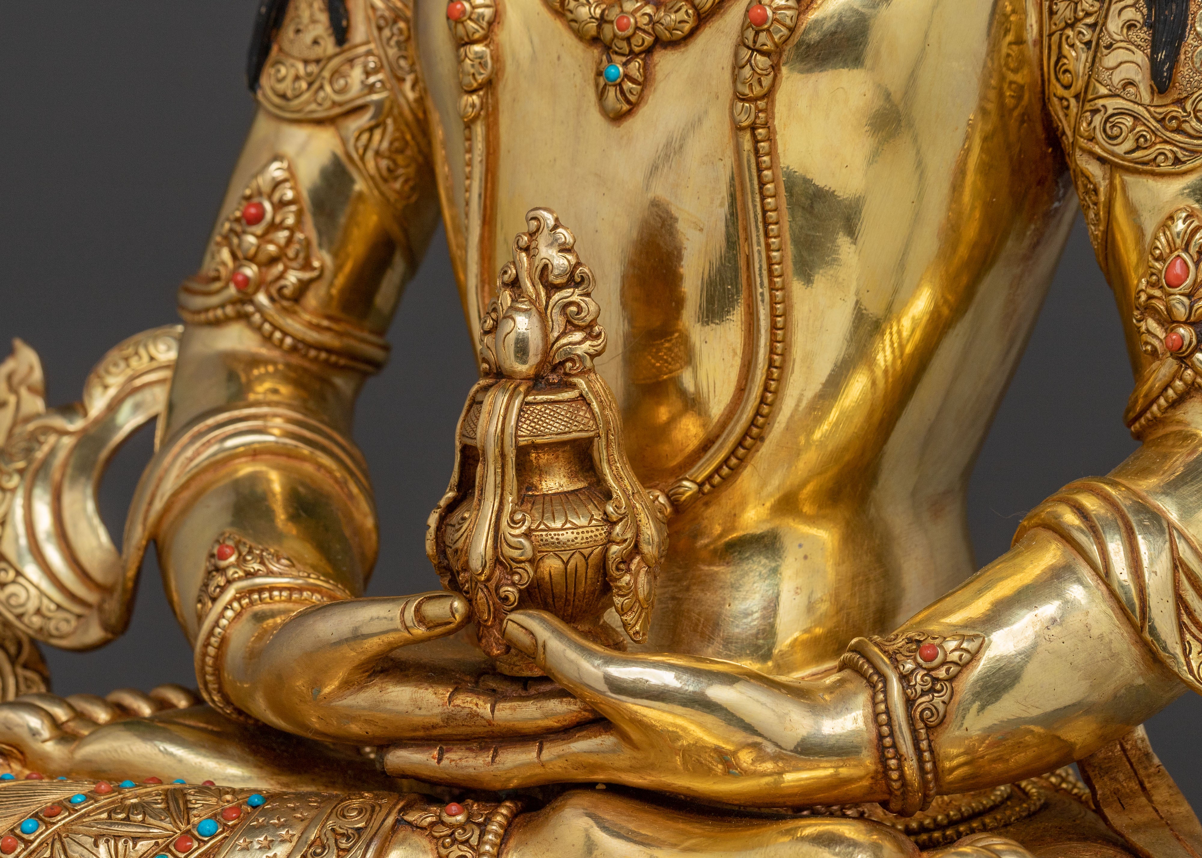 Sacred Amitayus Buddha Statue | Spiritual Figure