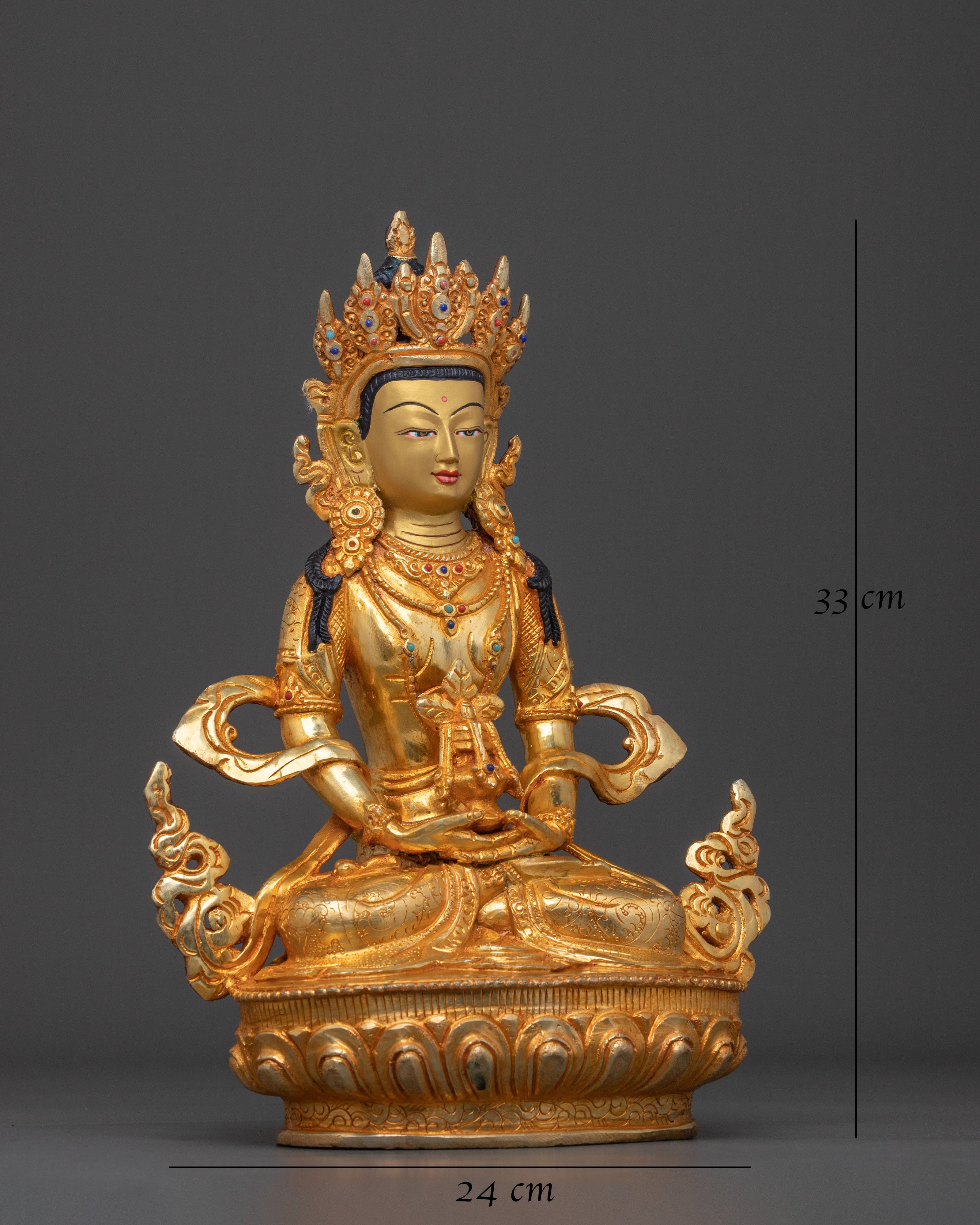 Handmade Amitayus Buddhist Statue | Meditation Decor