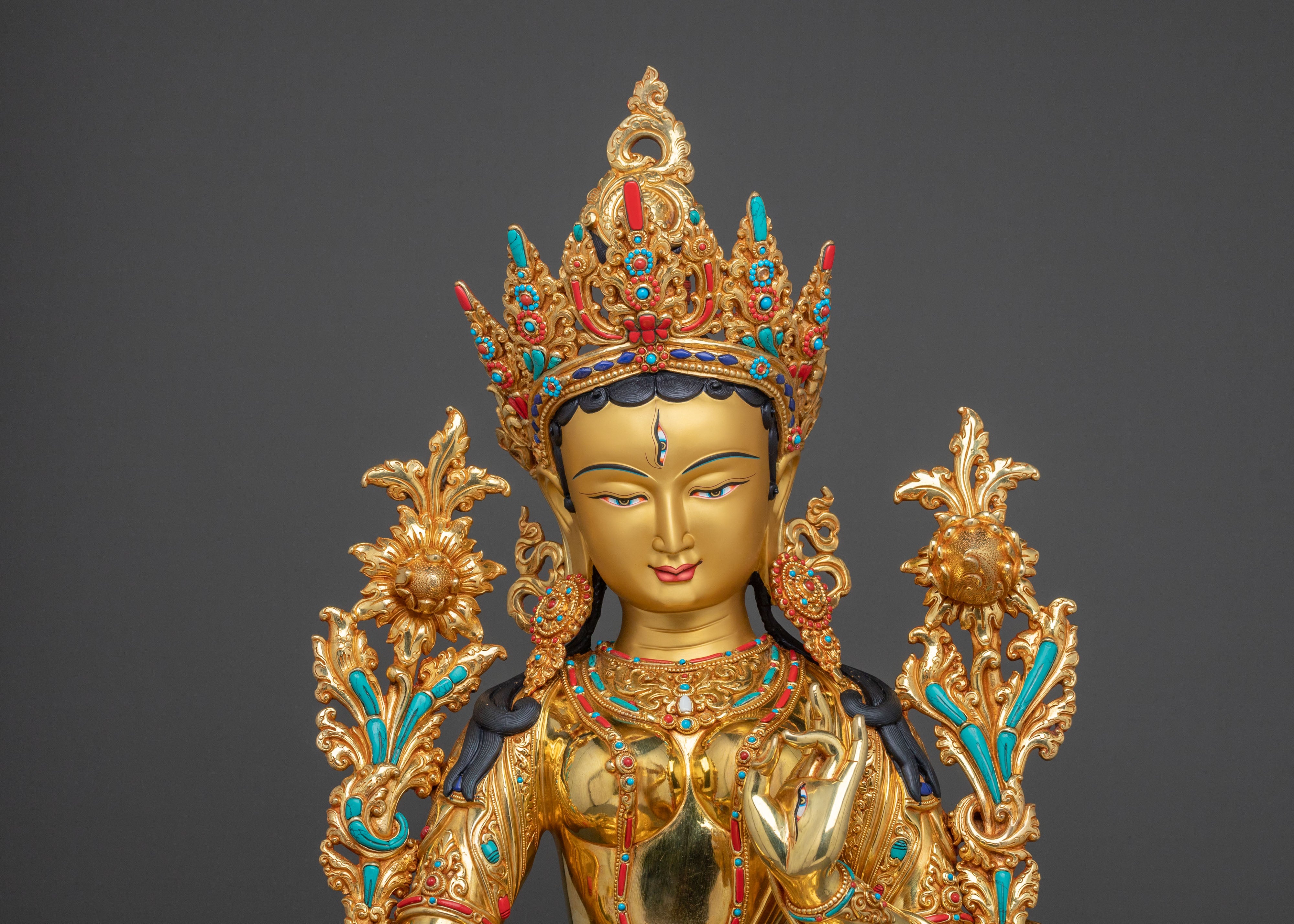 Radiant Sapta Locana Tara Statue | Buddhist Home Decor