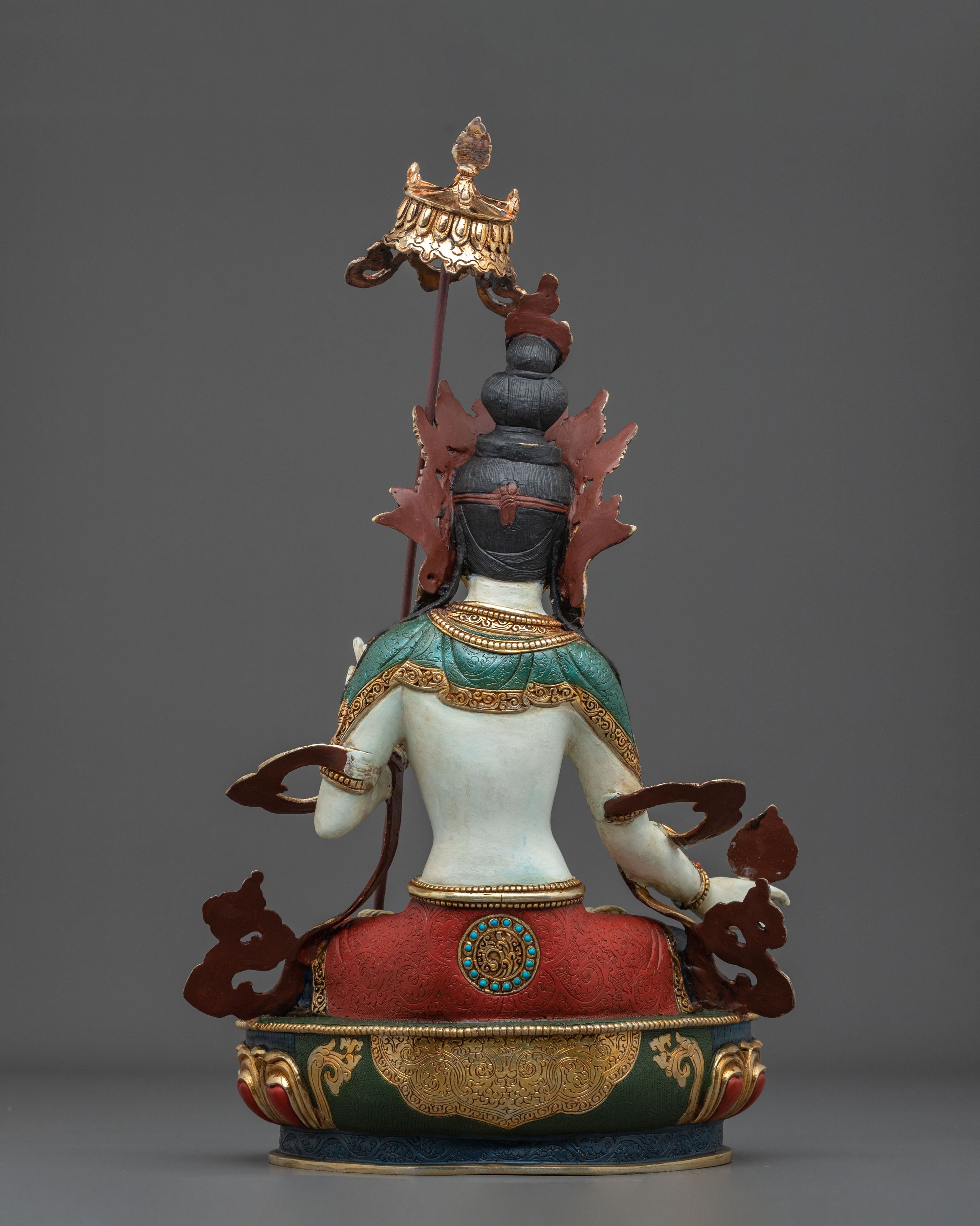Goddess Dukar Statue | 24K Gold Gilded Copper