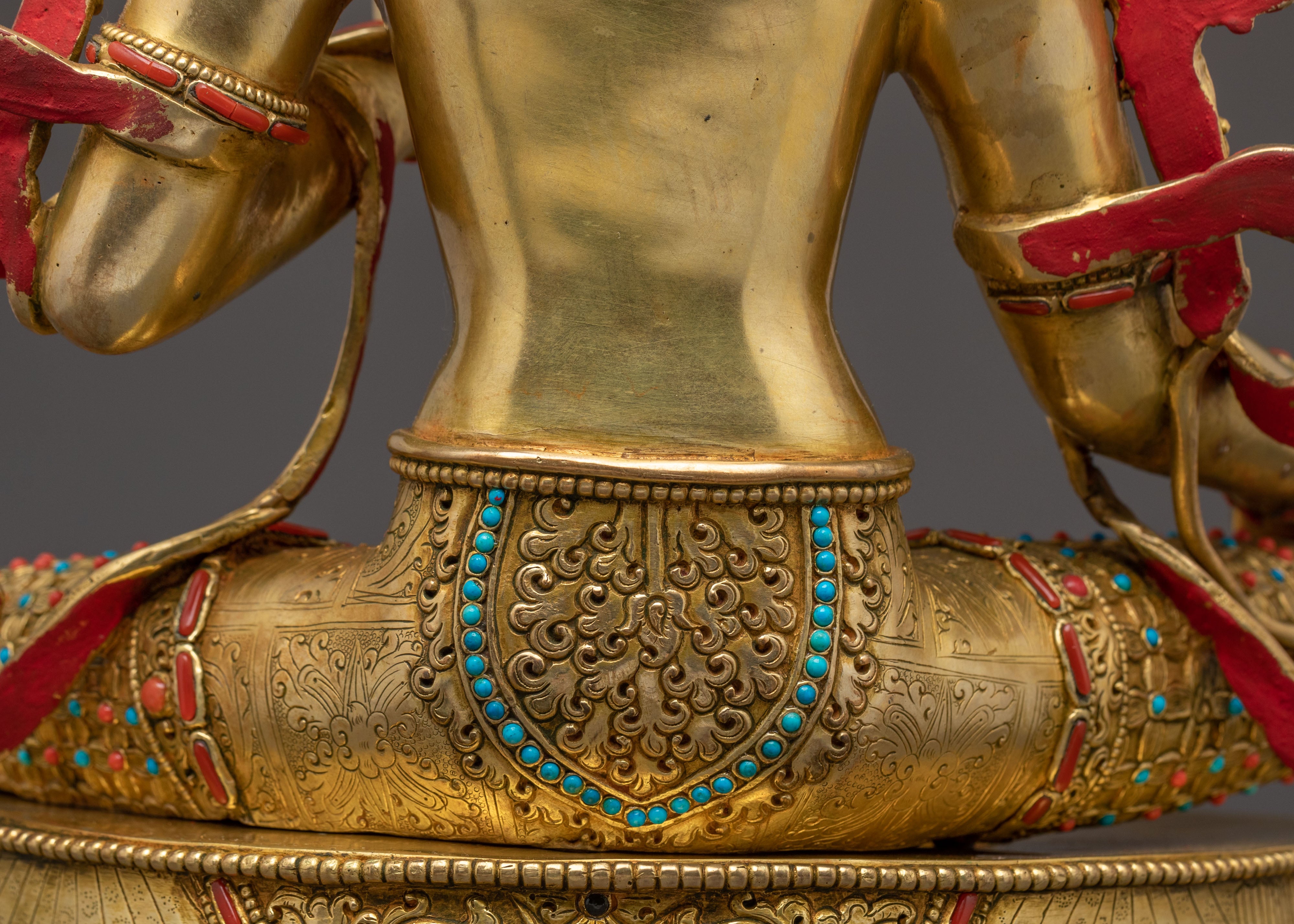 Mother Green Tara Sacred Statue | Spiritual Serenity