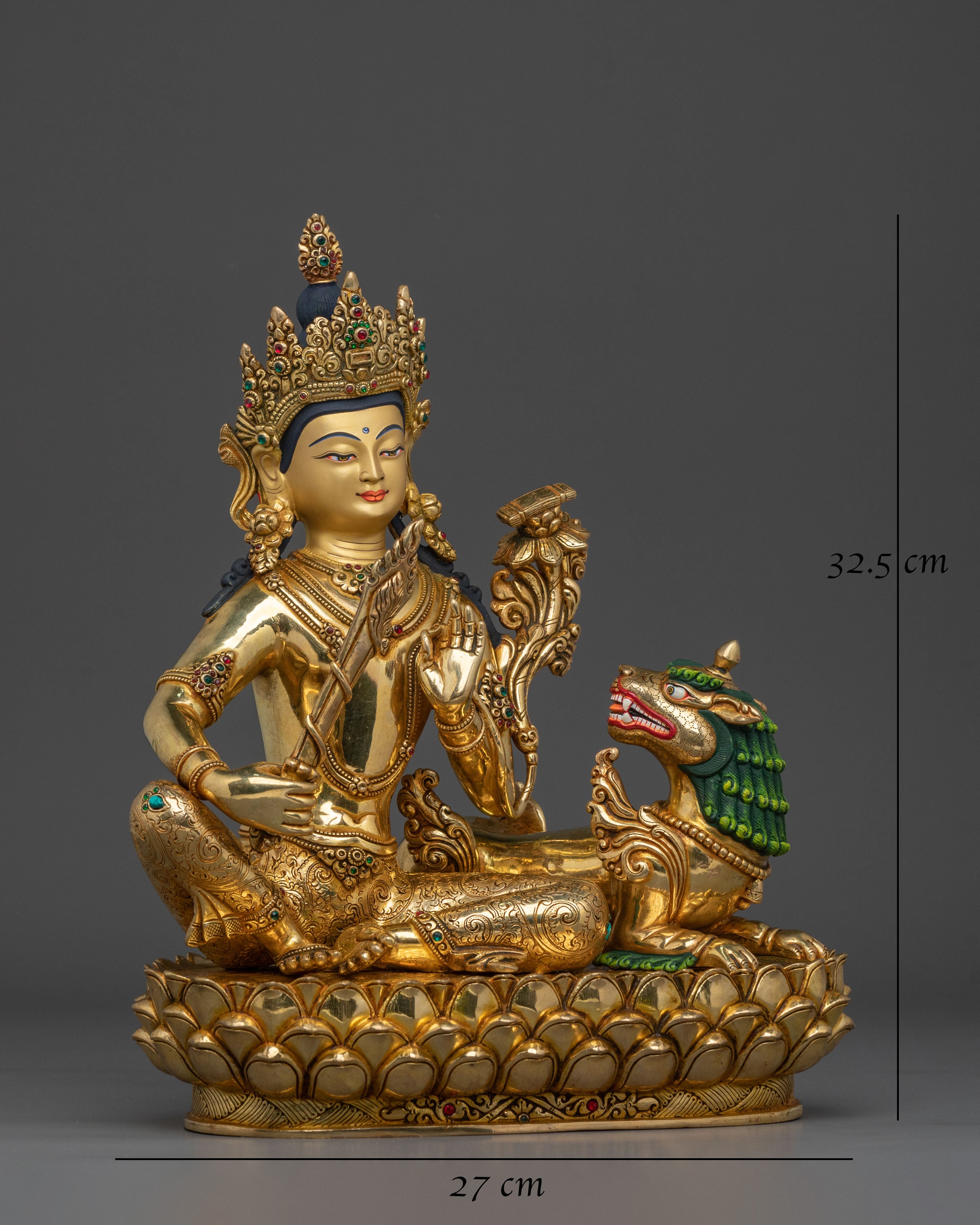 Tikshna Manjushri Spiritual Statue | Buddhist Wisdom Deity Figurine