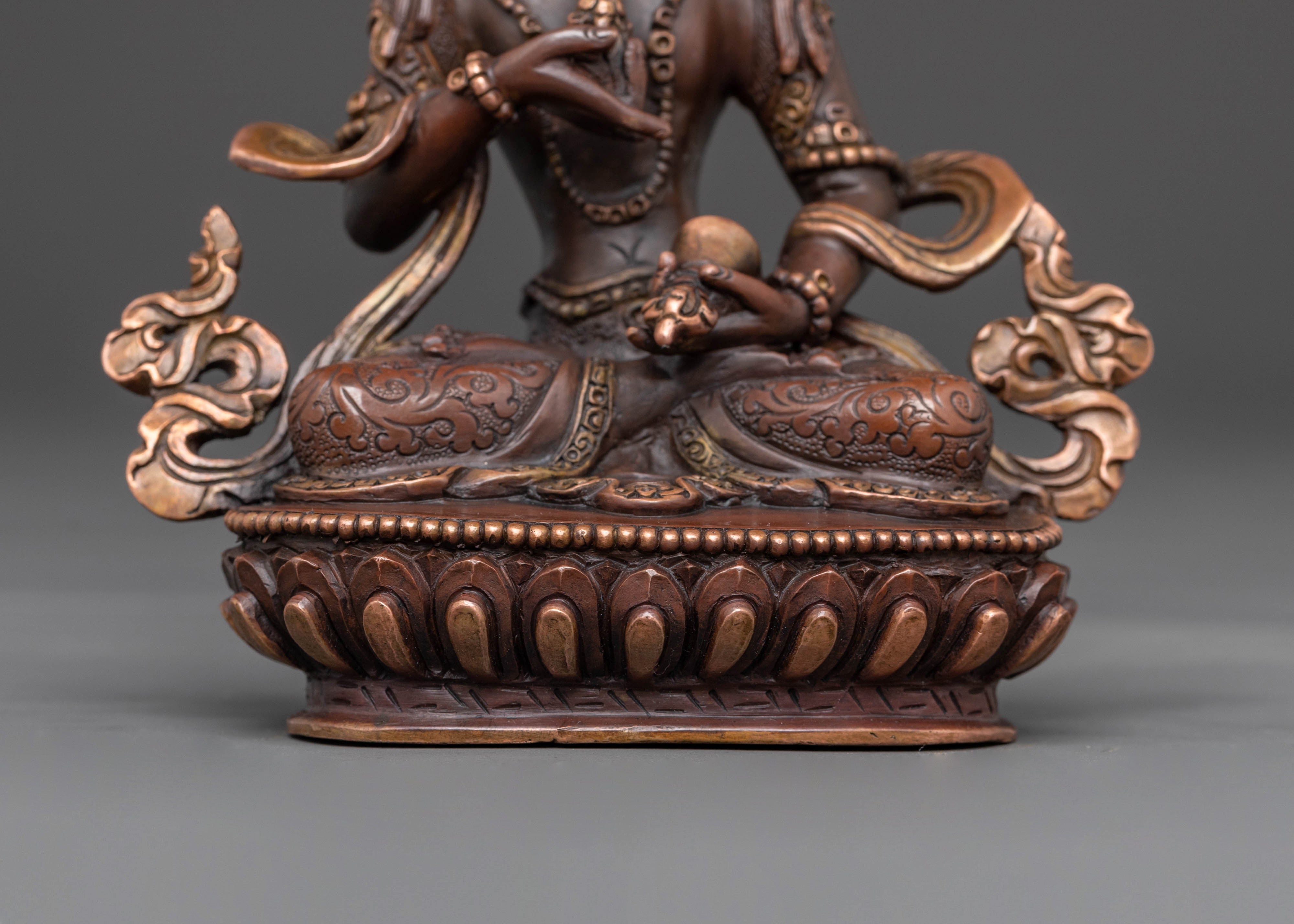 Oxidized Copper Vajrasattva Sacred Statue