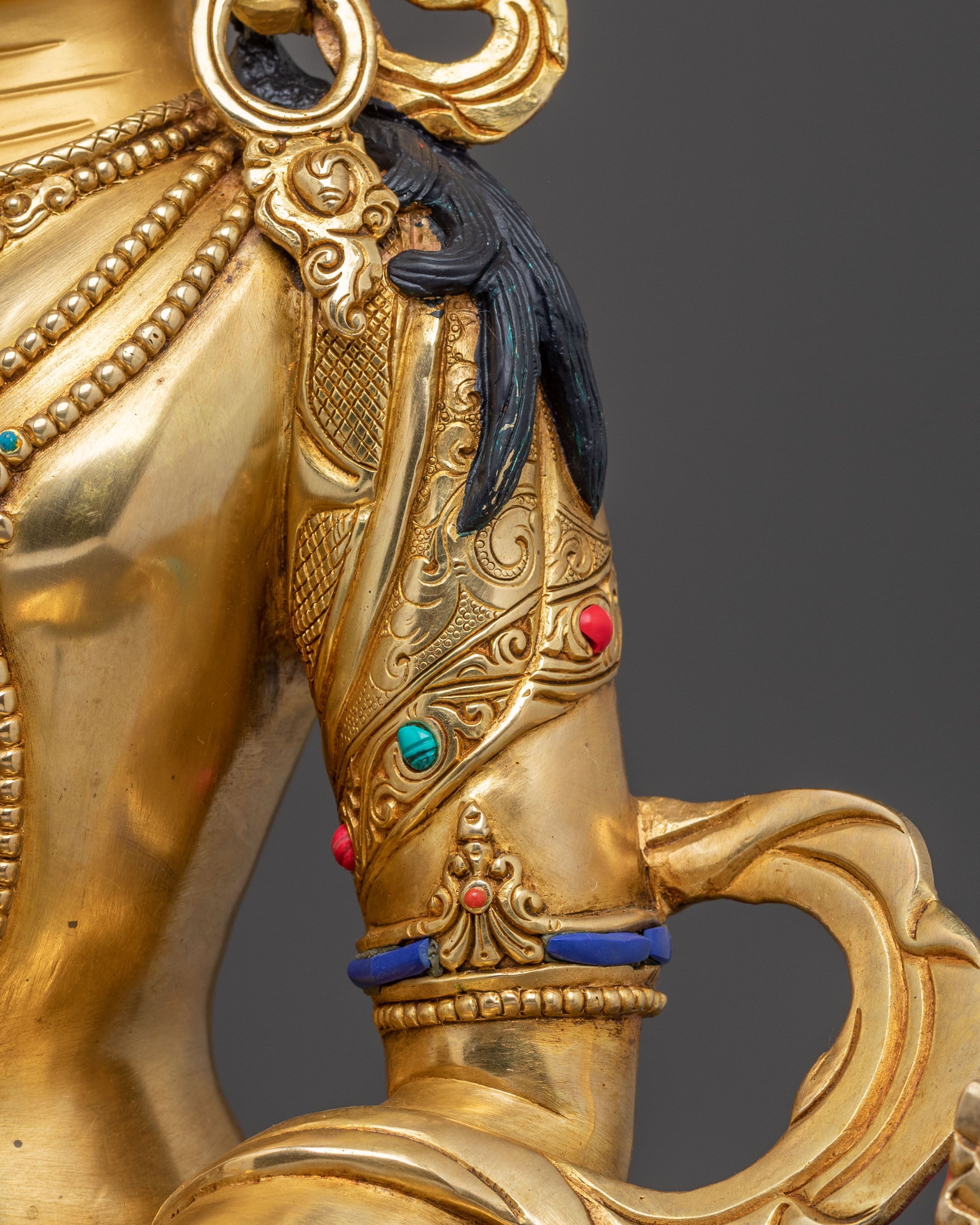 Amitayus Buddha 24K Gold Gilded Copper Statue: A Premium Masterpiece