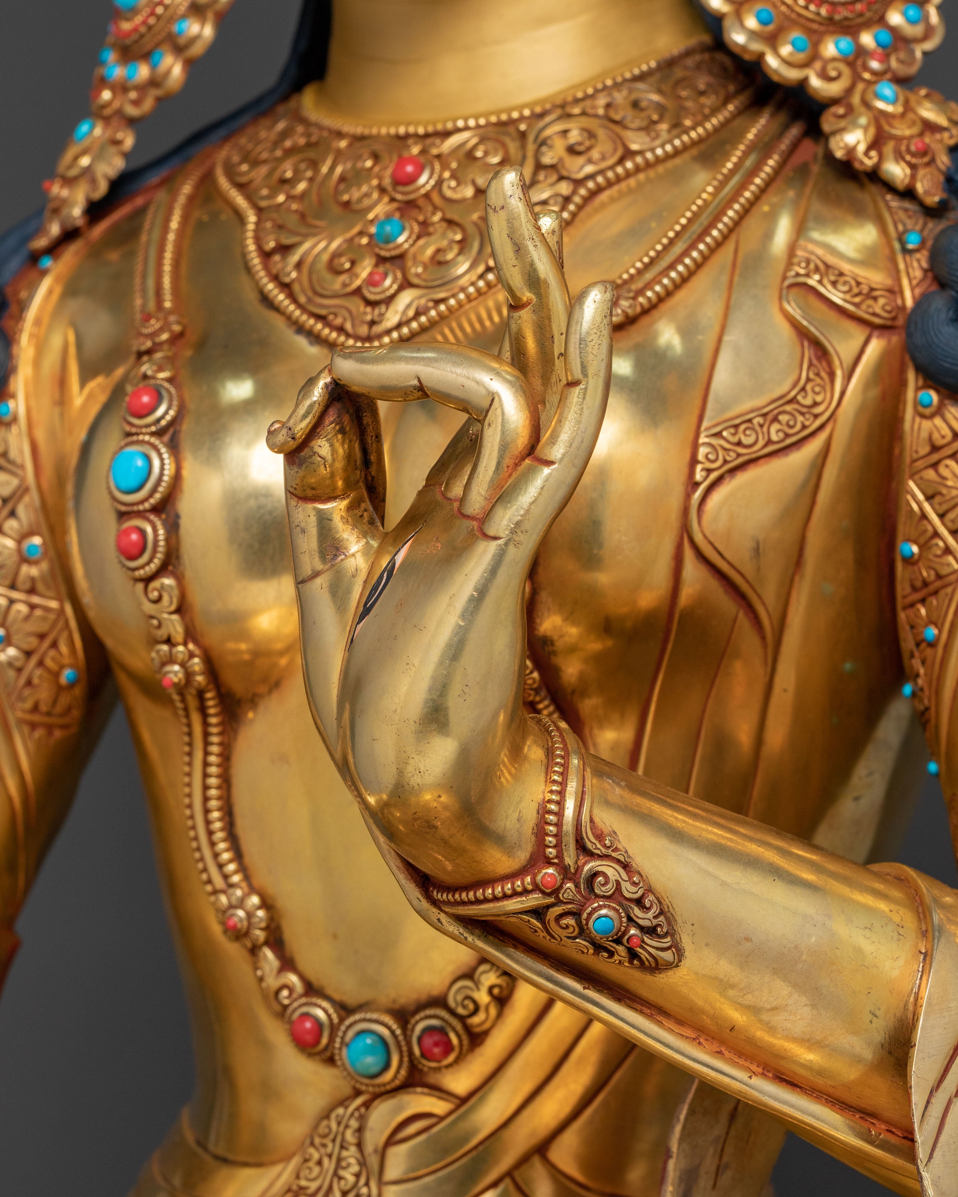 White Tara Figurine: Divine Goddess of Longevity