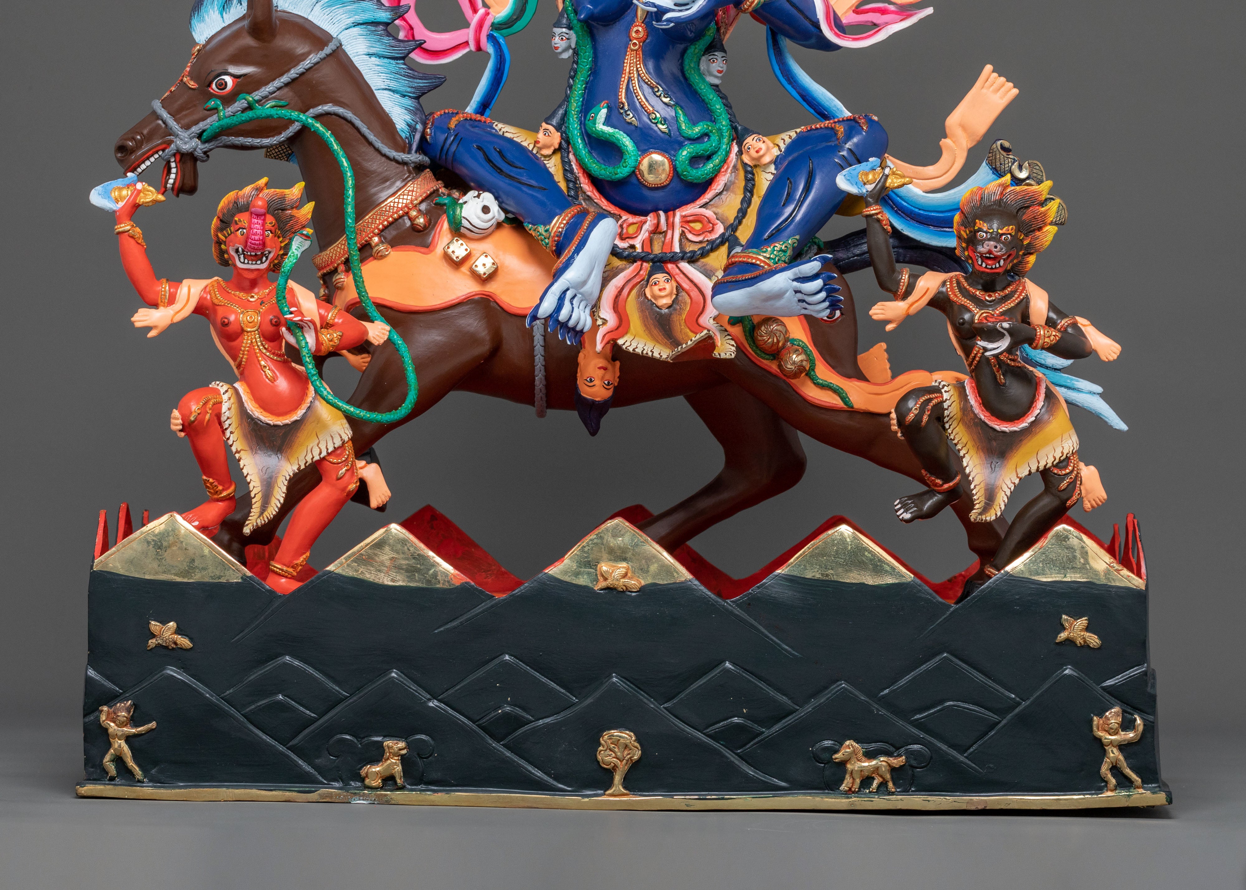 Palden Lhamo Statue: Buddhist Protector of Wisdom & Courage