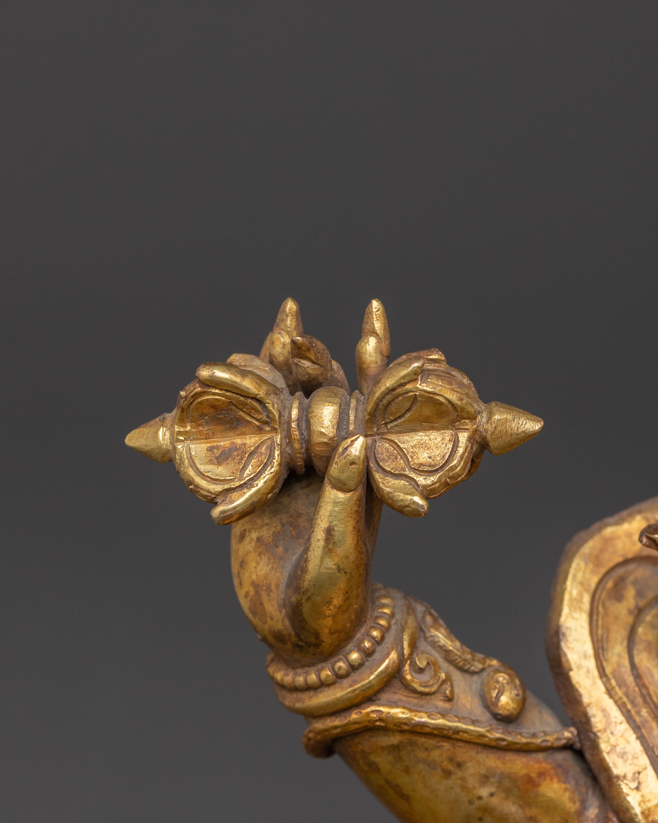 Vajrapani Buddhist Sculpture with Copper Body