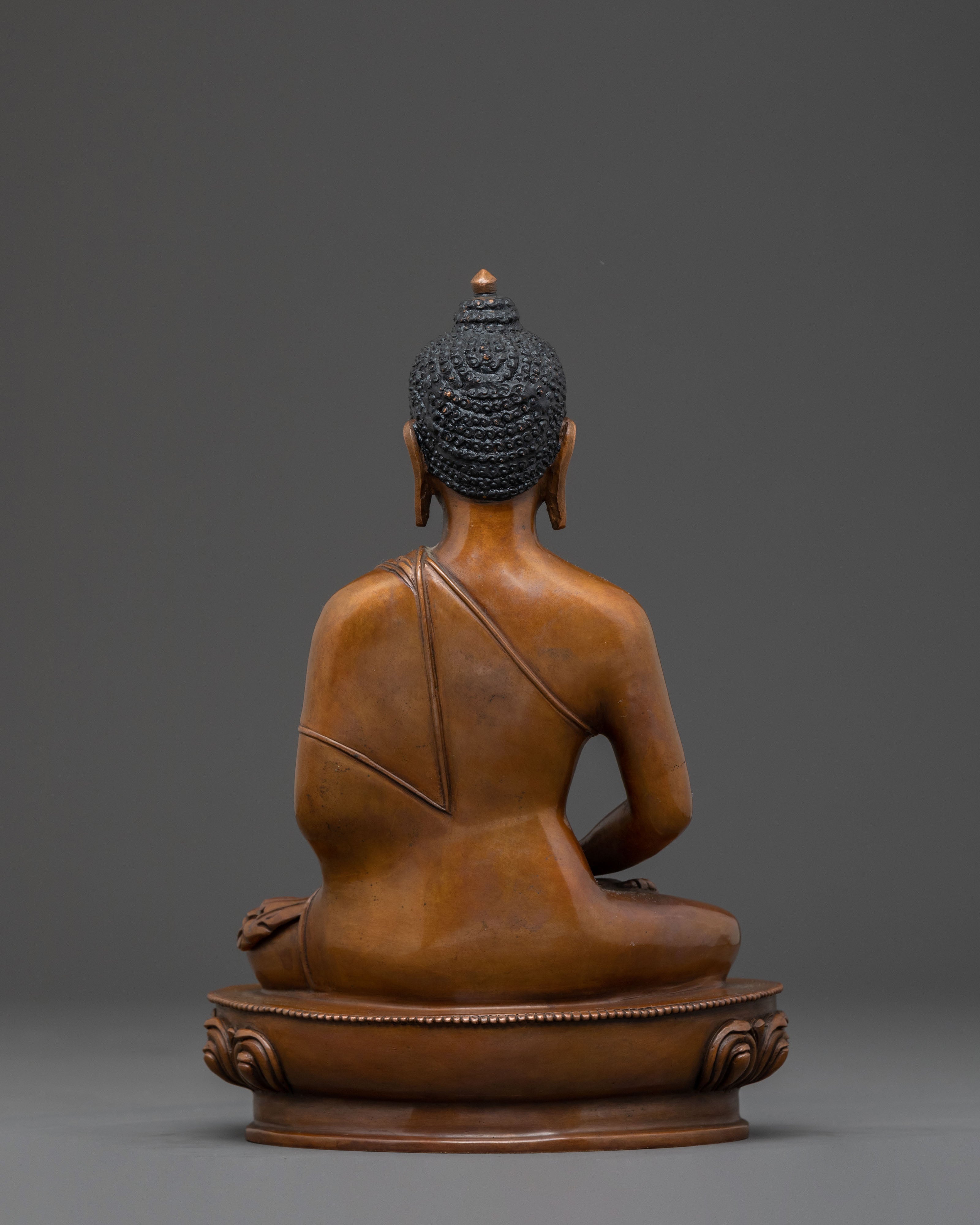 Amitabha Buddha Sacred Statue: Oxidized Serenity