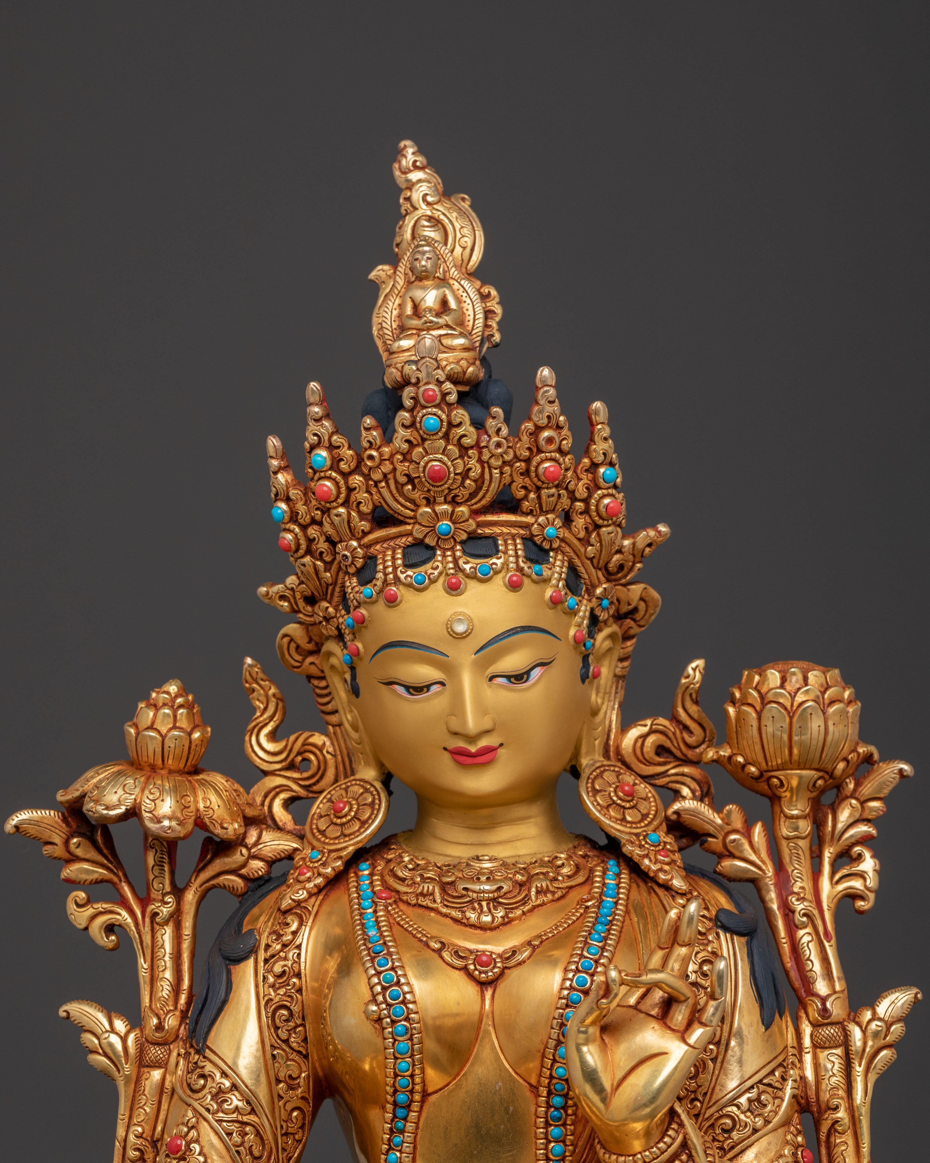 Goddess Green Tara Statue | Figure for Blessing