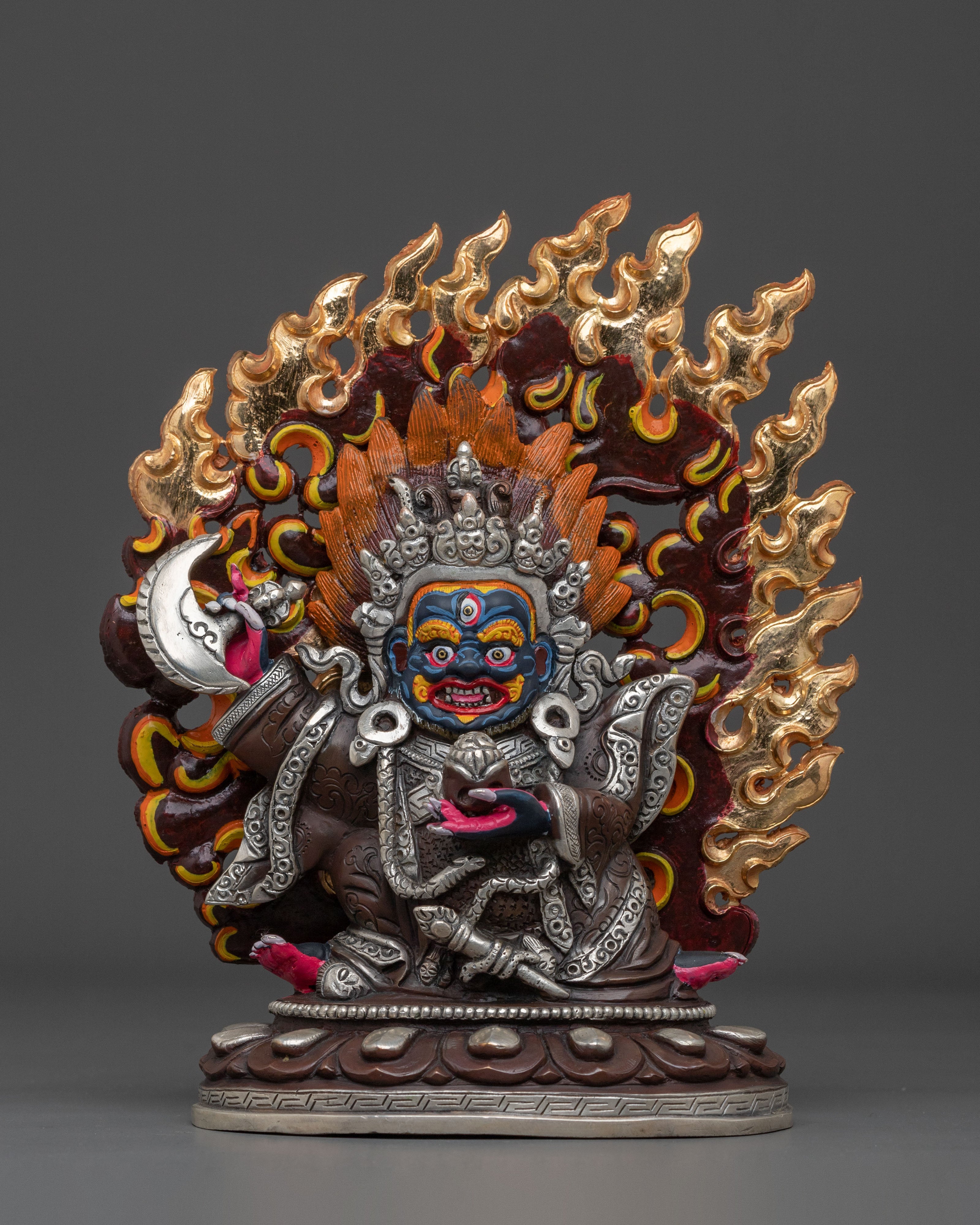 Handmade Mahakala Bernakchen Sculpture