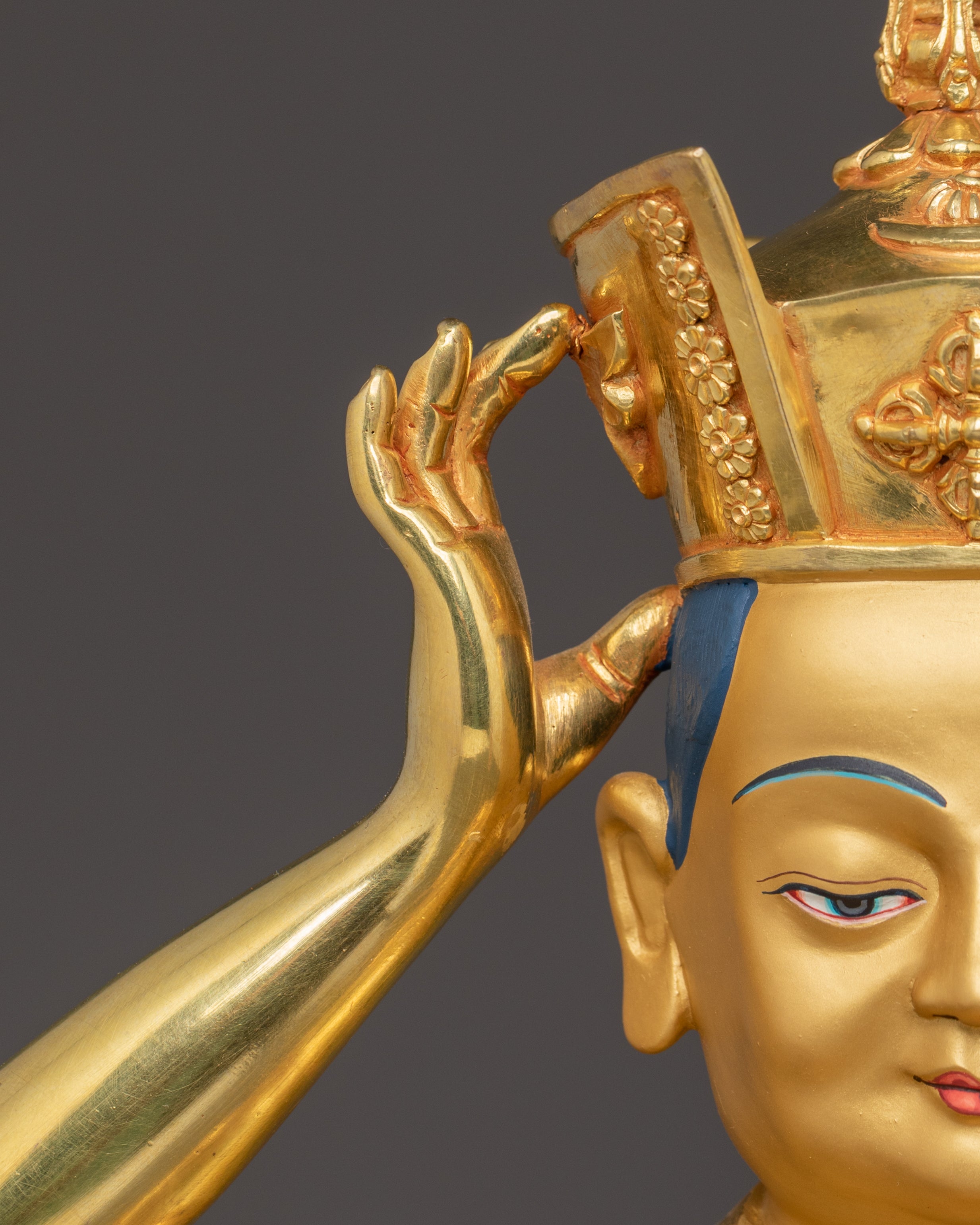 Handmade 16th Karmapa Sculpture | Tibetan shrine or spiritual meditation altar