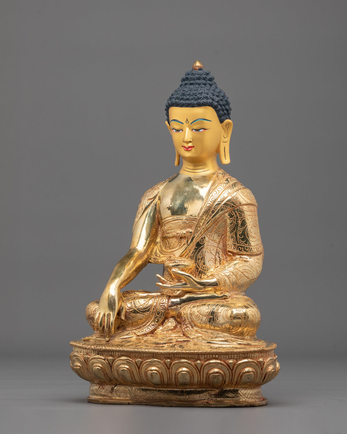 Radiant Five Dhyani Buddha Sacred Sculpture Set
