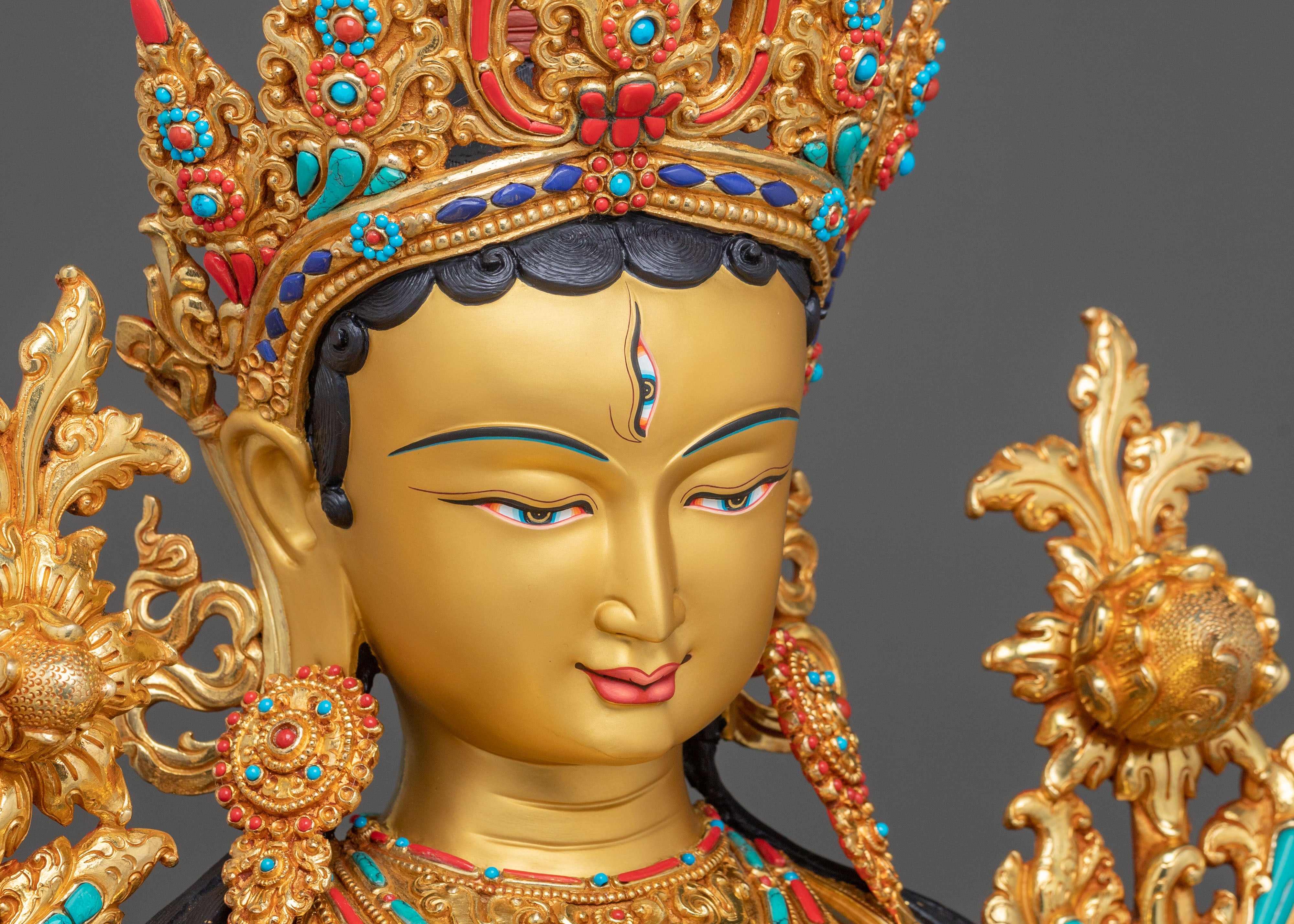 Radiant Sapta Locana Tara Statue | Buddhist Home Decor