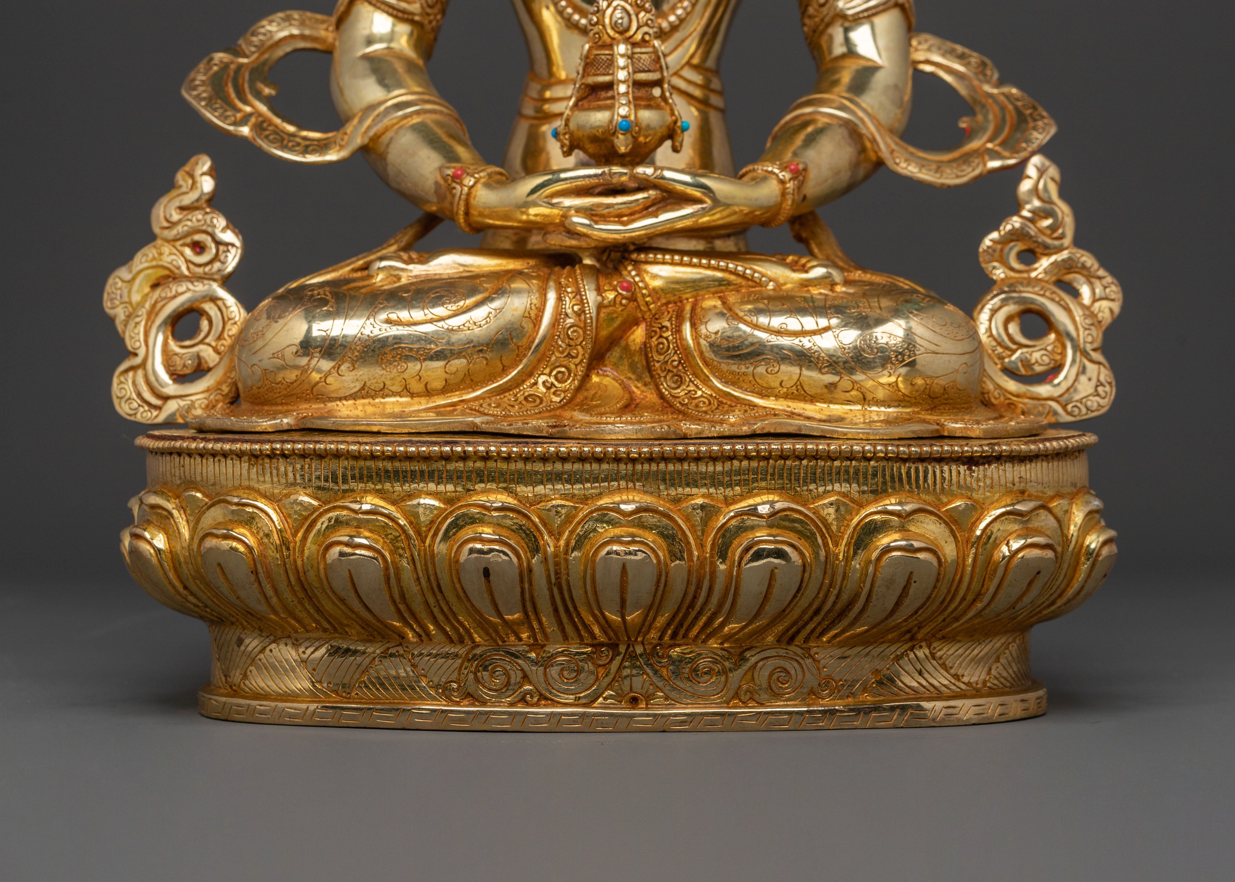 Tibetan Amitayus Long Life Buddha Statue | Himalayan Buddhist Art