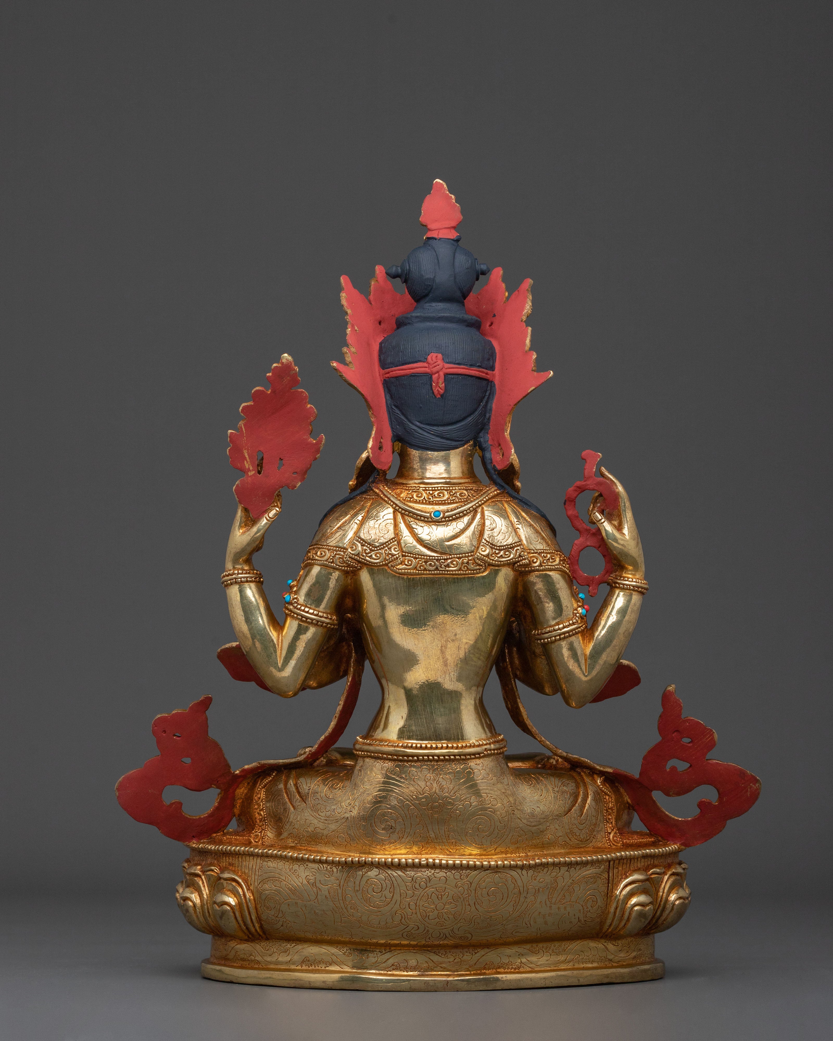 Compassion Four Armed Chenrezig Statue | Home Decor