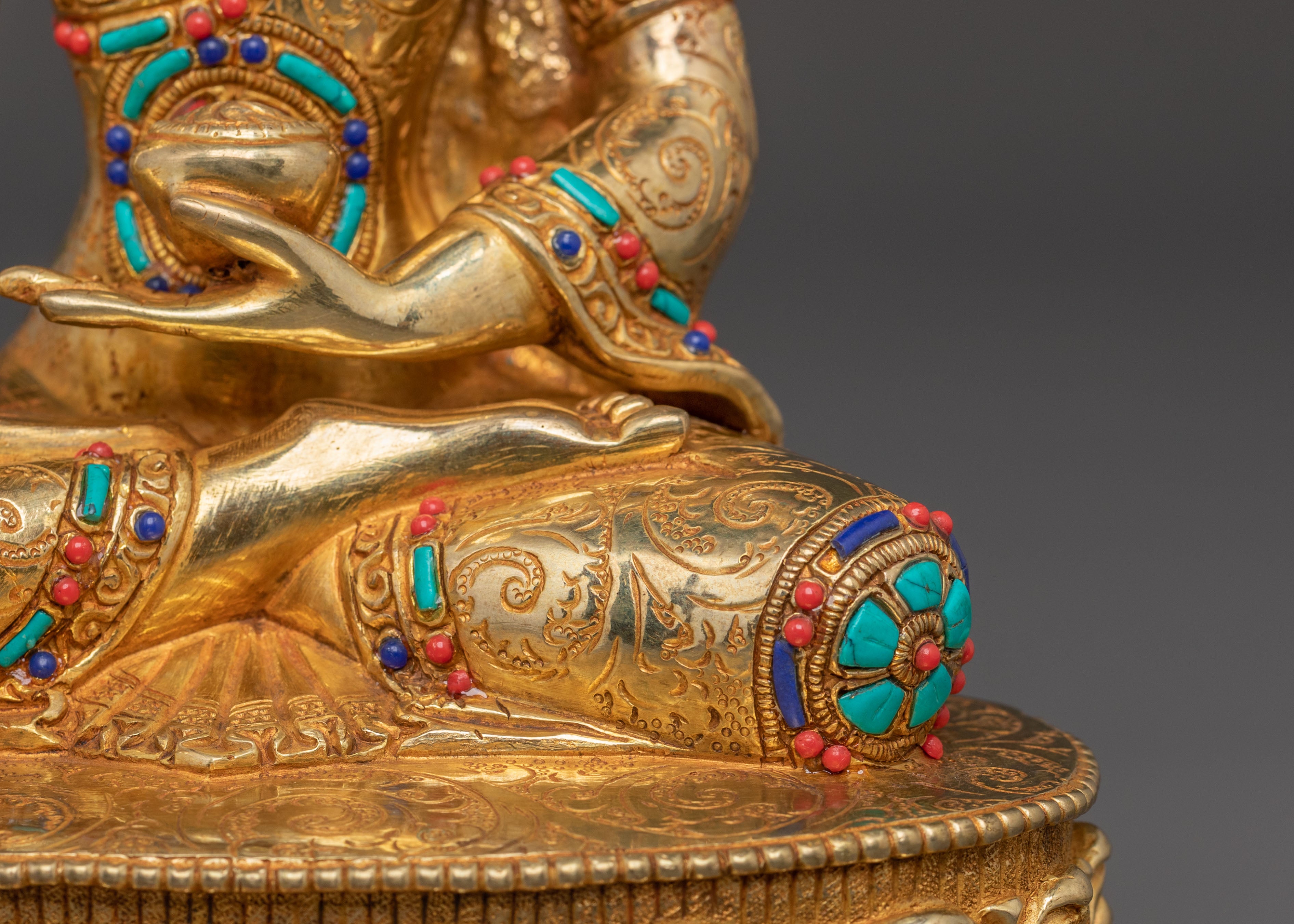 Divine Shakyamuni Buddha Blessing Statue – Handcrafted Serenity