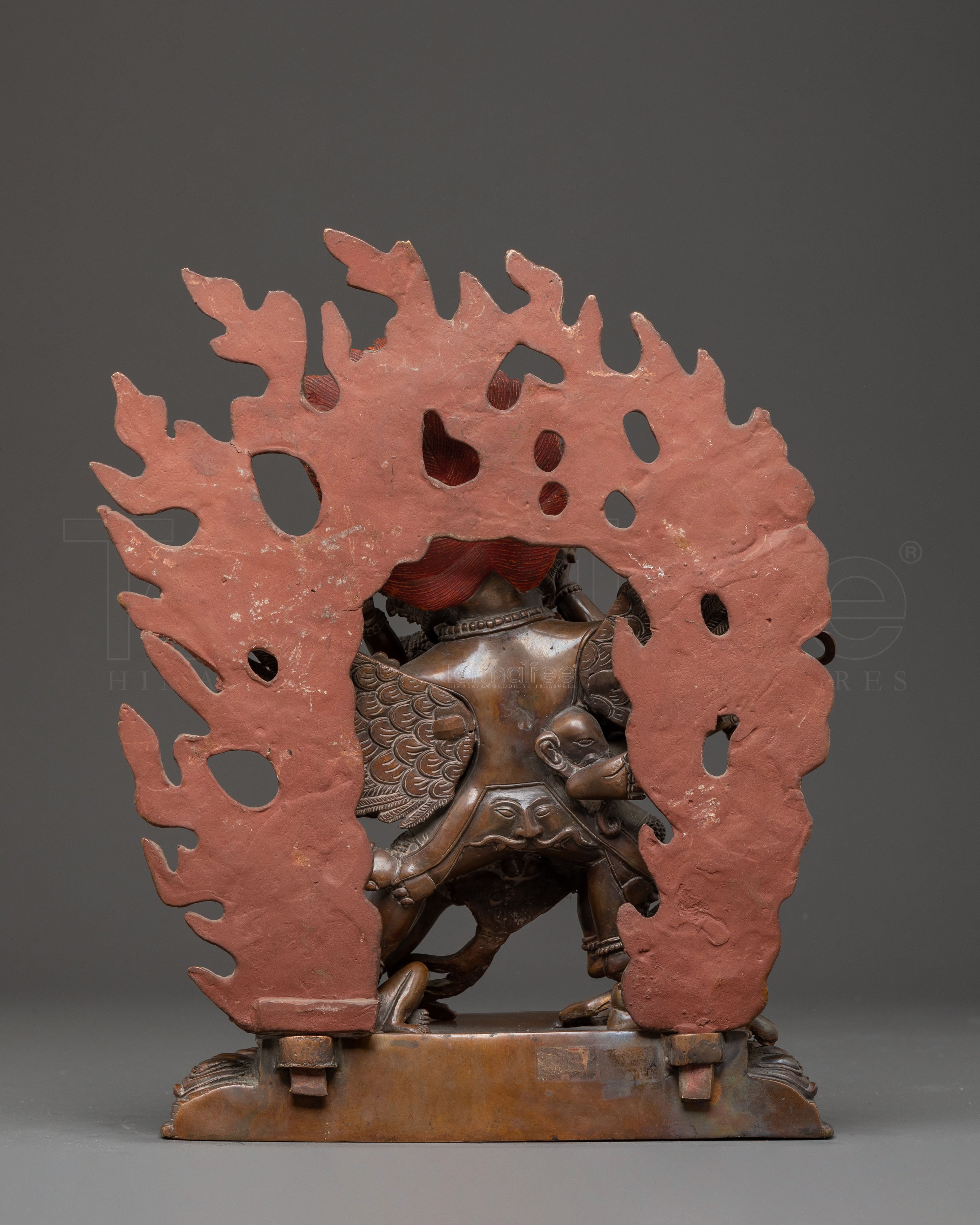 Handmade Hayagriva Oxidized Copper Statue | Fierce Tantric Deity