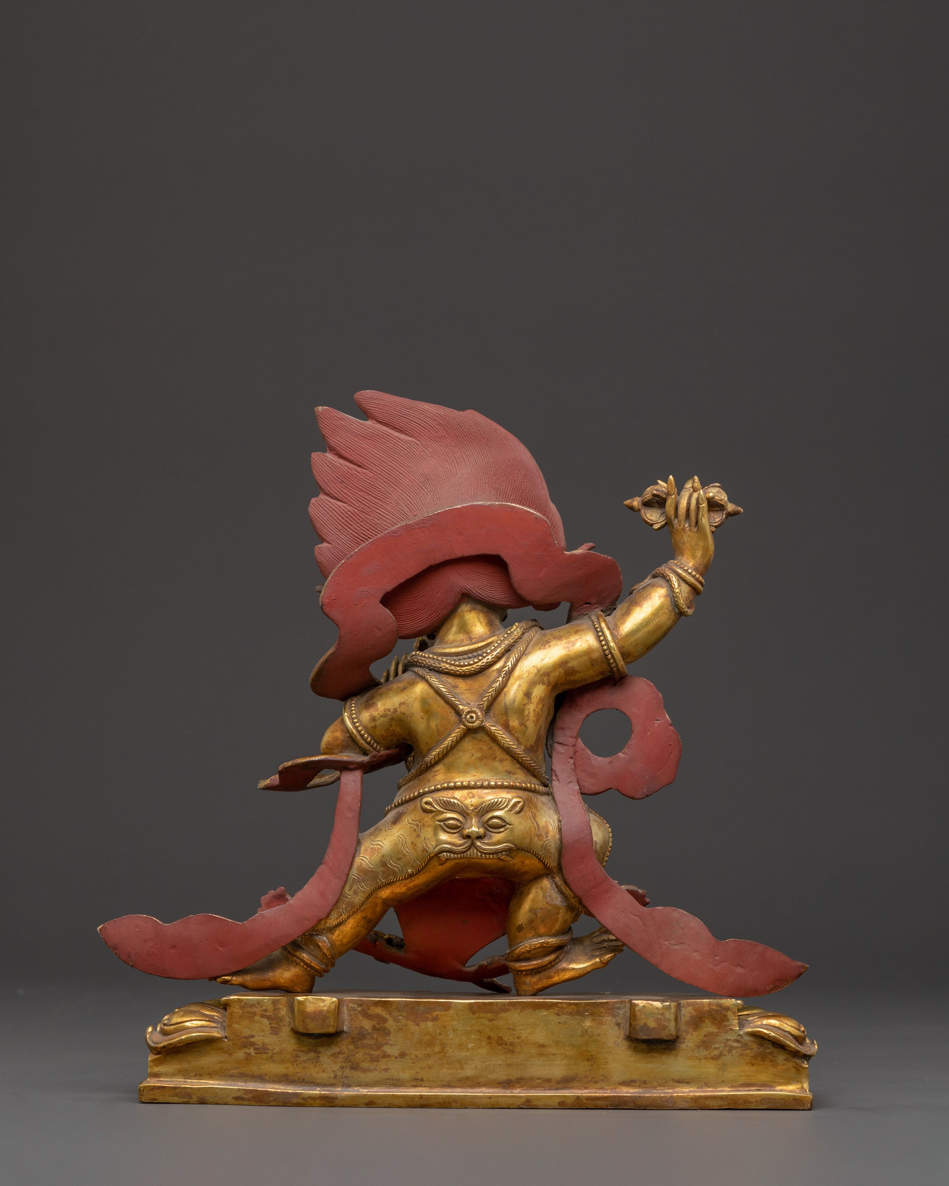 Vajrapani Buddhist Sculpture with Copper Body