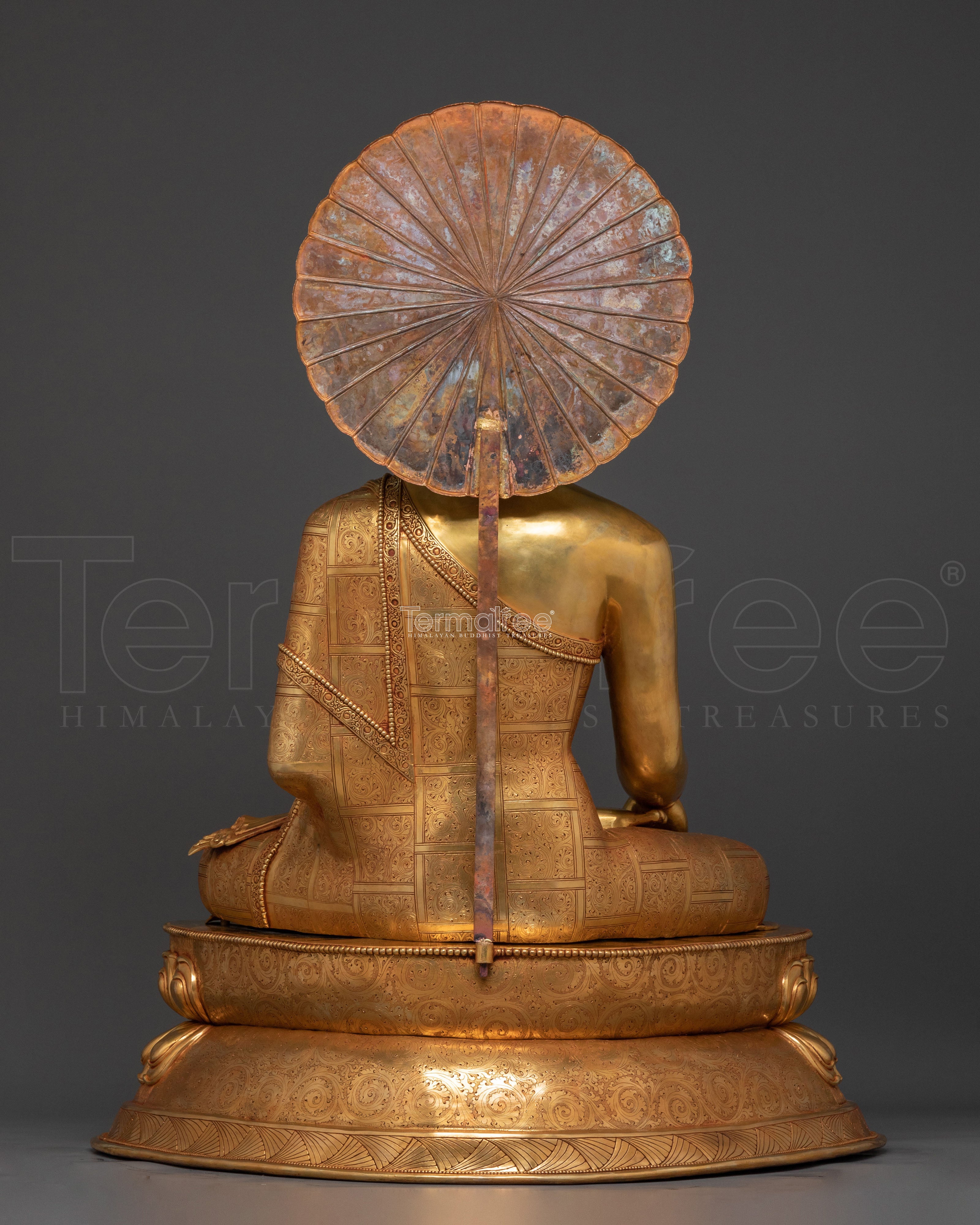 Shakyamuni Buddha Statue | 24K Gold Gilded Buddhist Icon