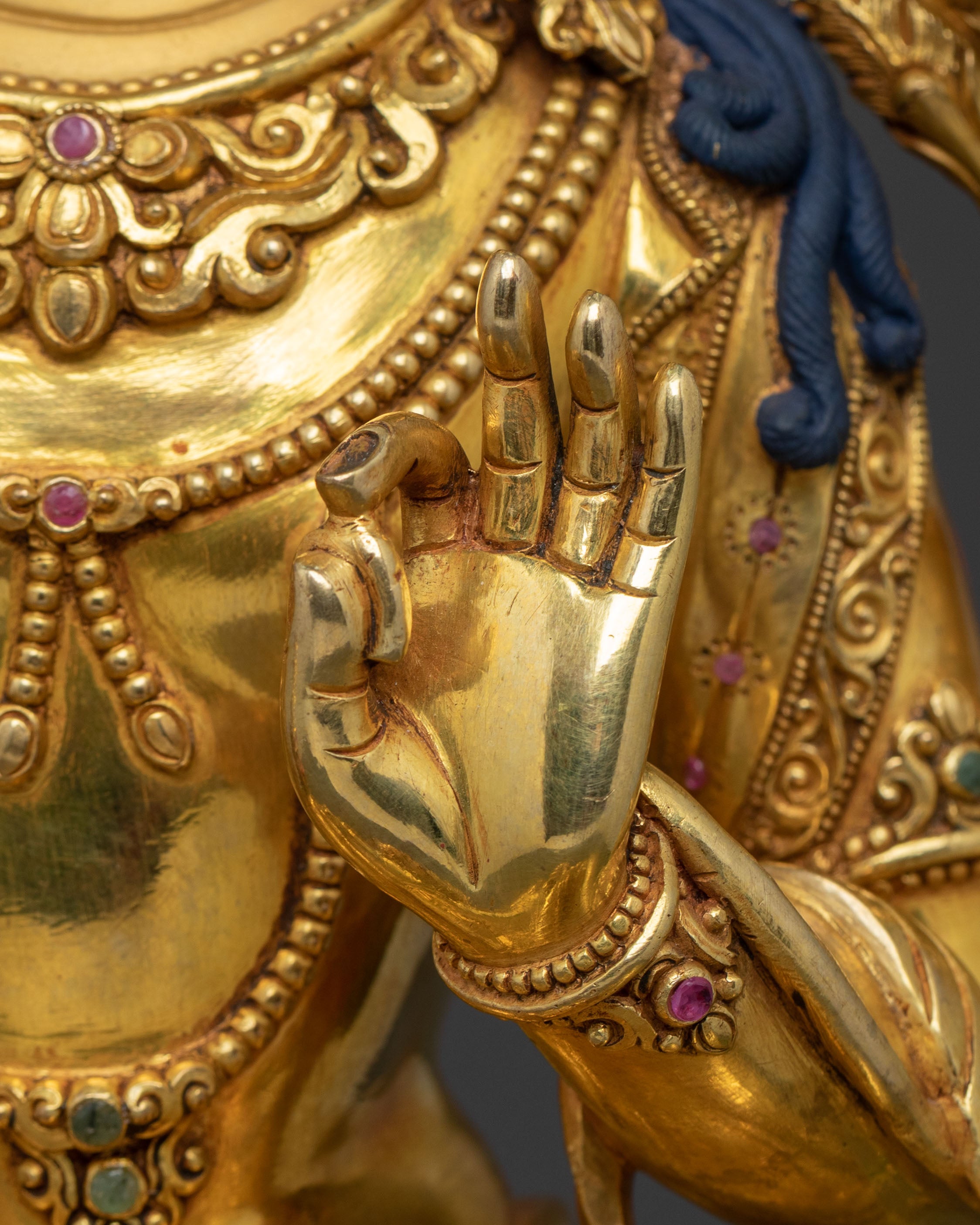 Simhanada Manjushri Sacred Statue for Rituals