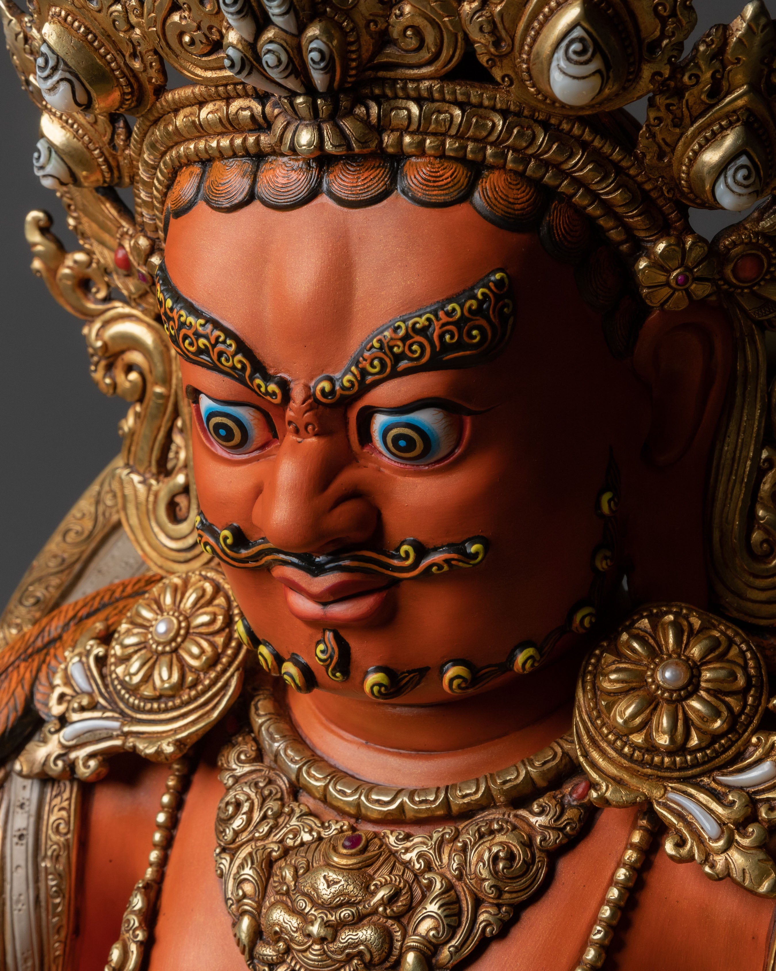 Dzambhala Prosperity Deity Sculpture | Spiritual Altar and Home Decor
