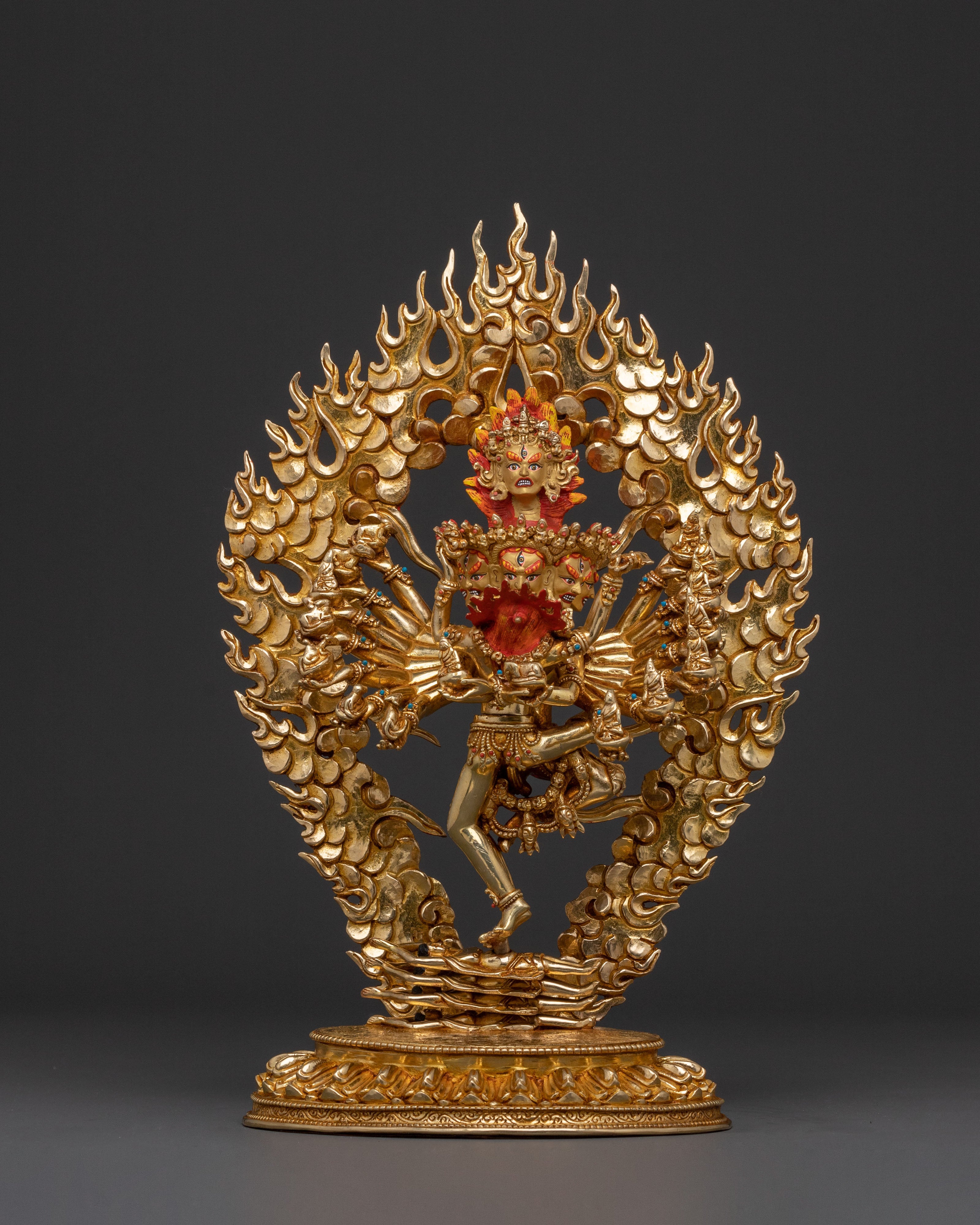 Fierce Hevajra Tantric Deity Statue | Buddhist Decor