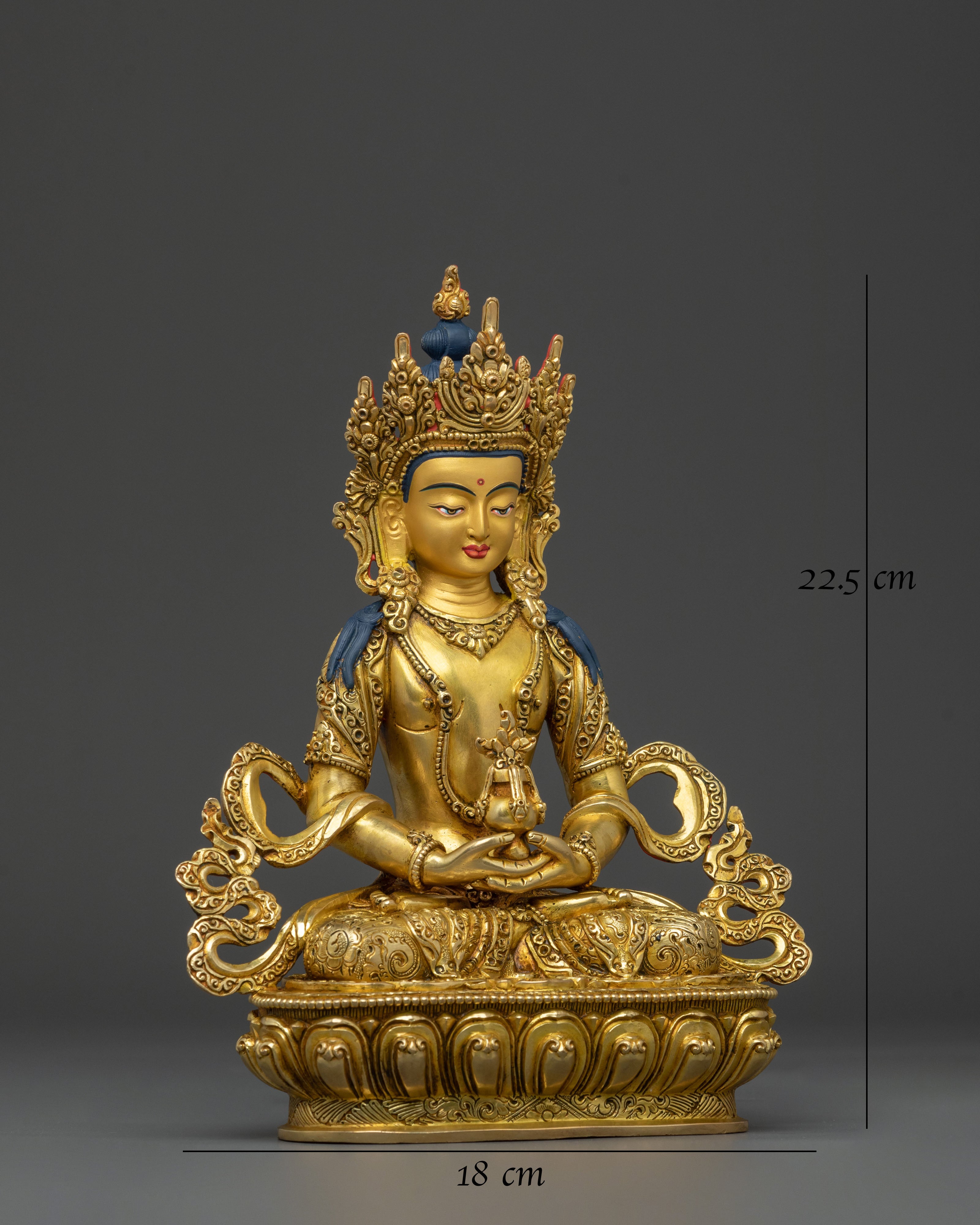 Himalayan Amitayus Sacred Statue | Buddhist Deity of Long Life & Vitality