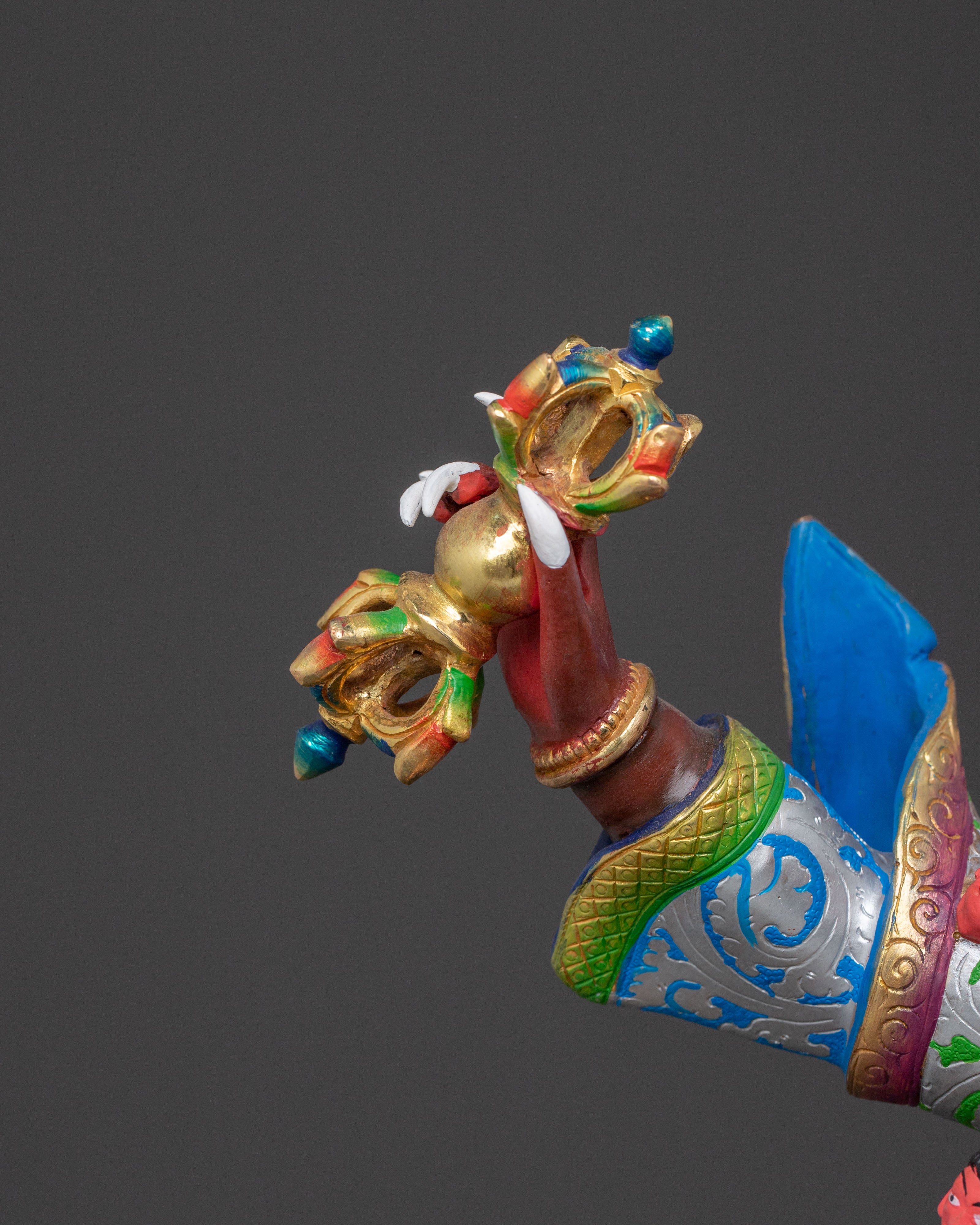 Dorje Drollo Tantric Protector Sculpture for Altar