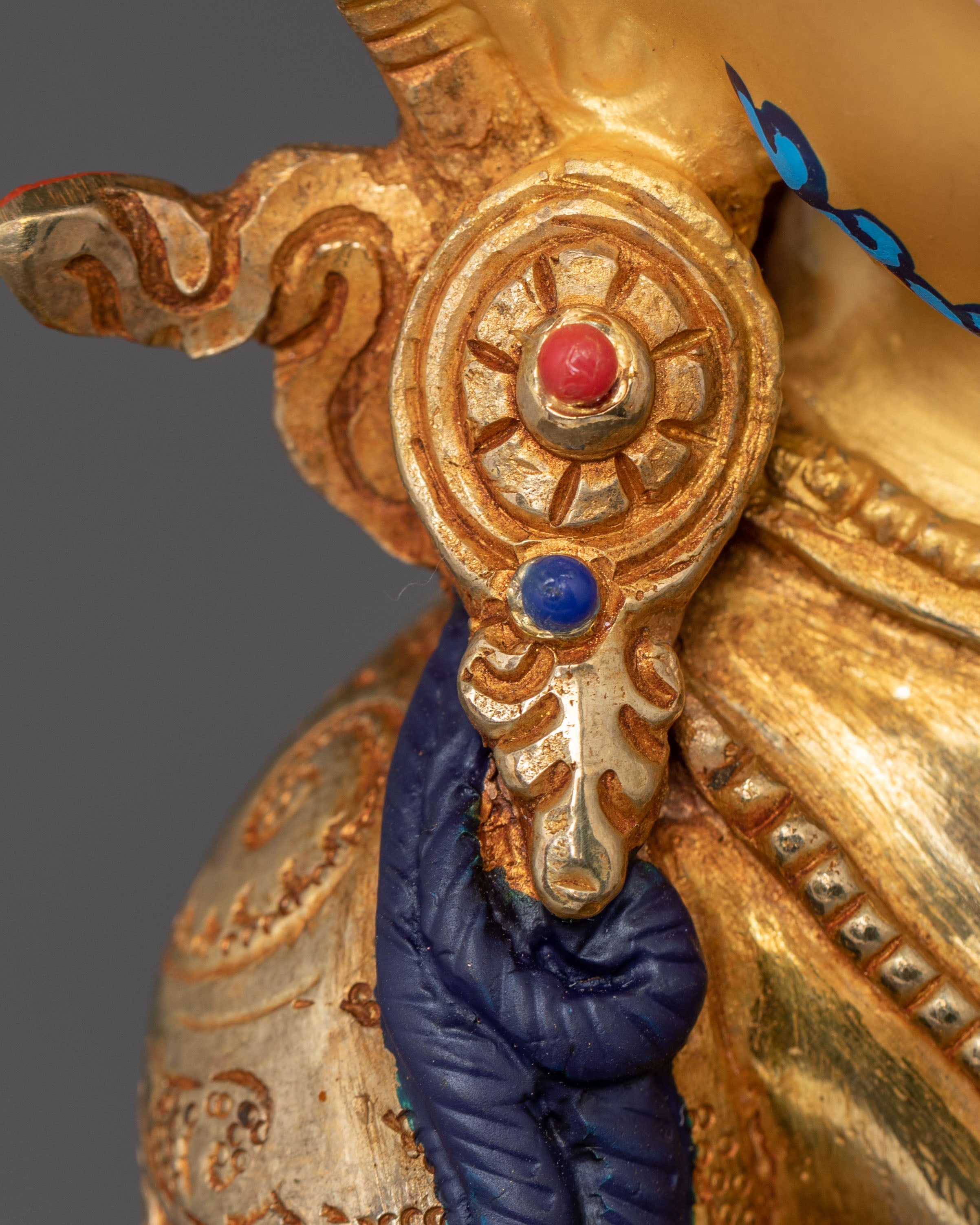 Golden Dzambhala Copper Statue | Guardian of Wealth