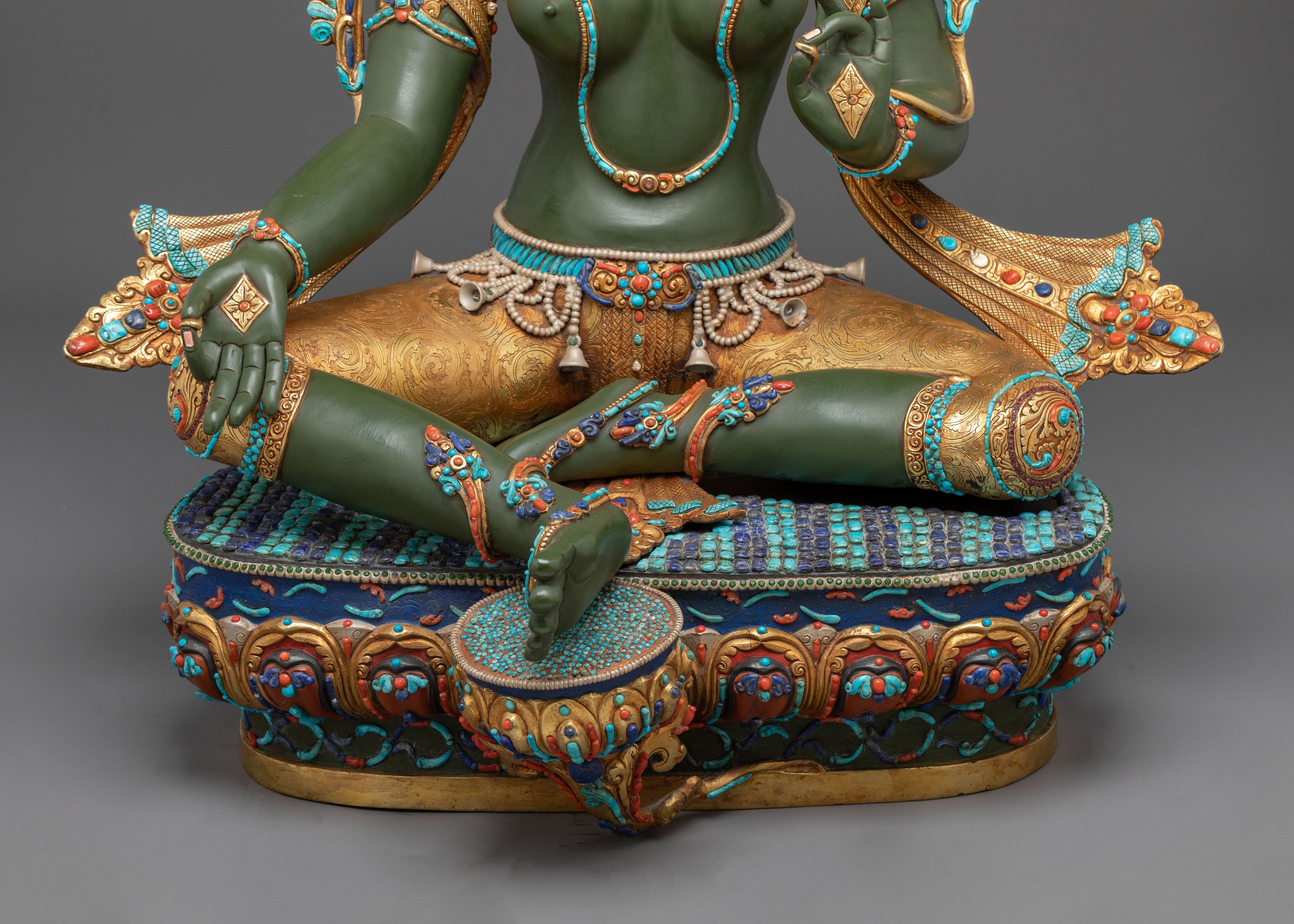 Green Tara Statue | Mother of All Buddhas and Embodiment of Compassion