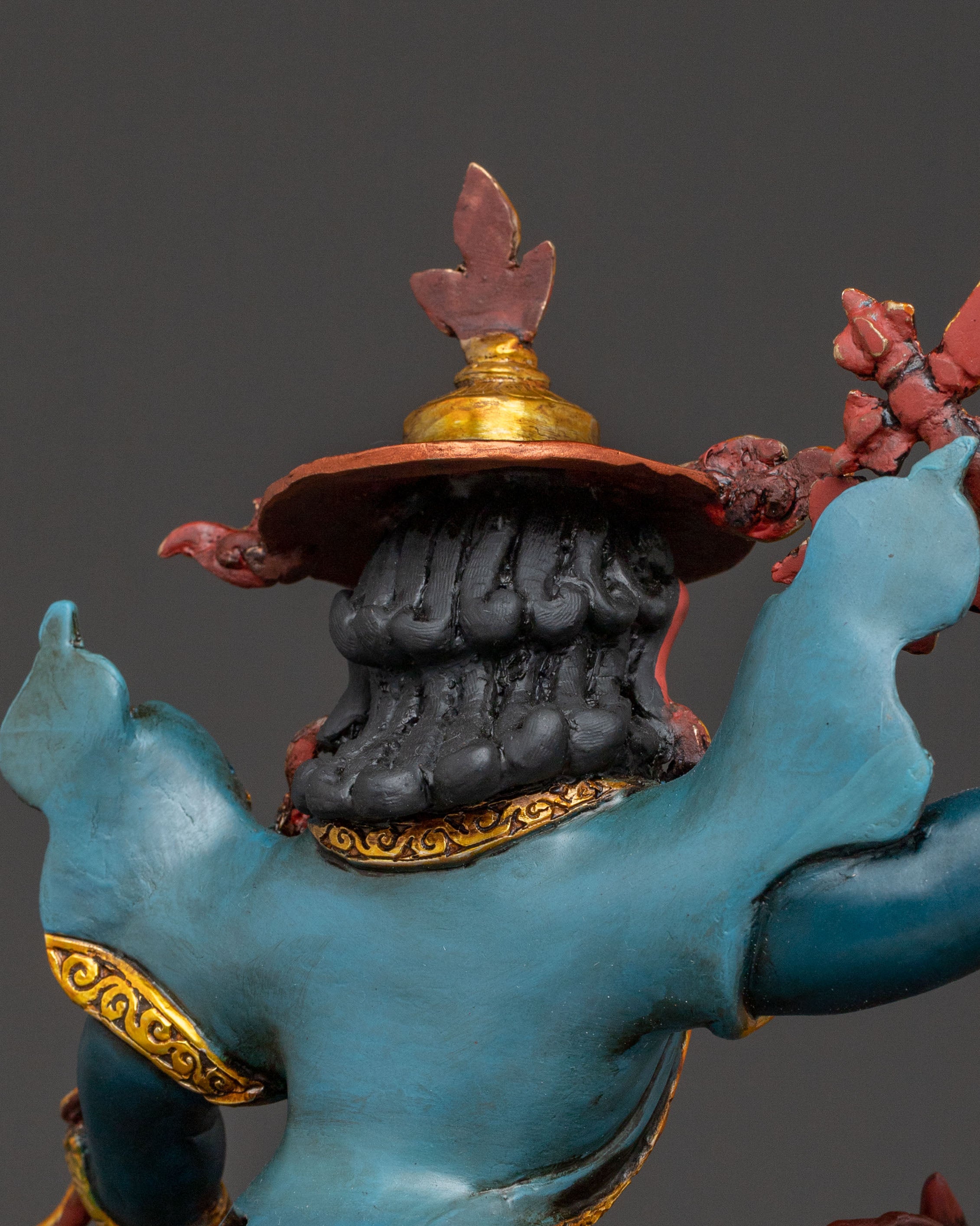 Damchen Garwai Nagpo Statue | Oath-Bound Blacksmith