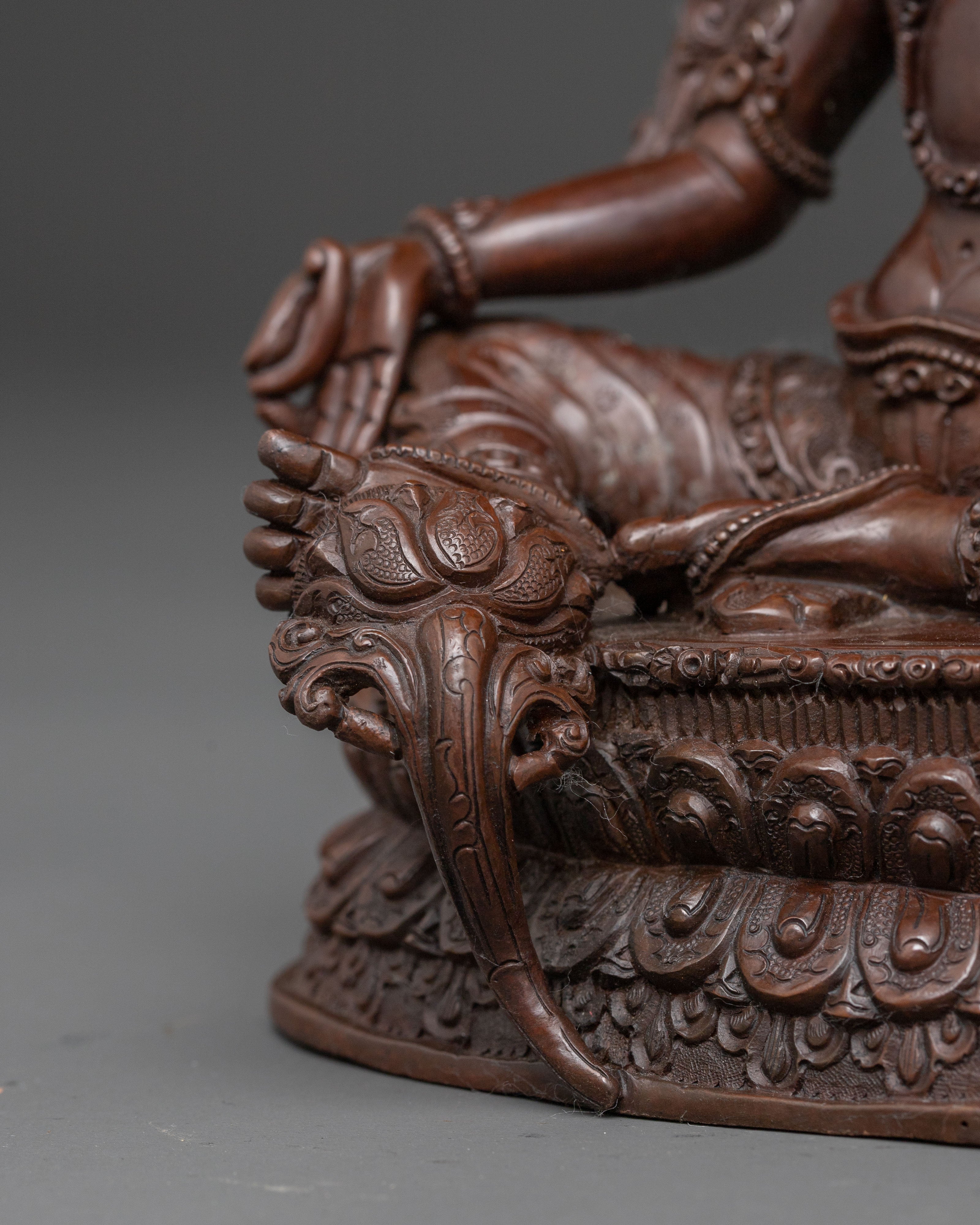 Handmade Mother Shyama Tara Sacred Statue | Buddhist Female Deity