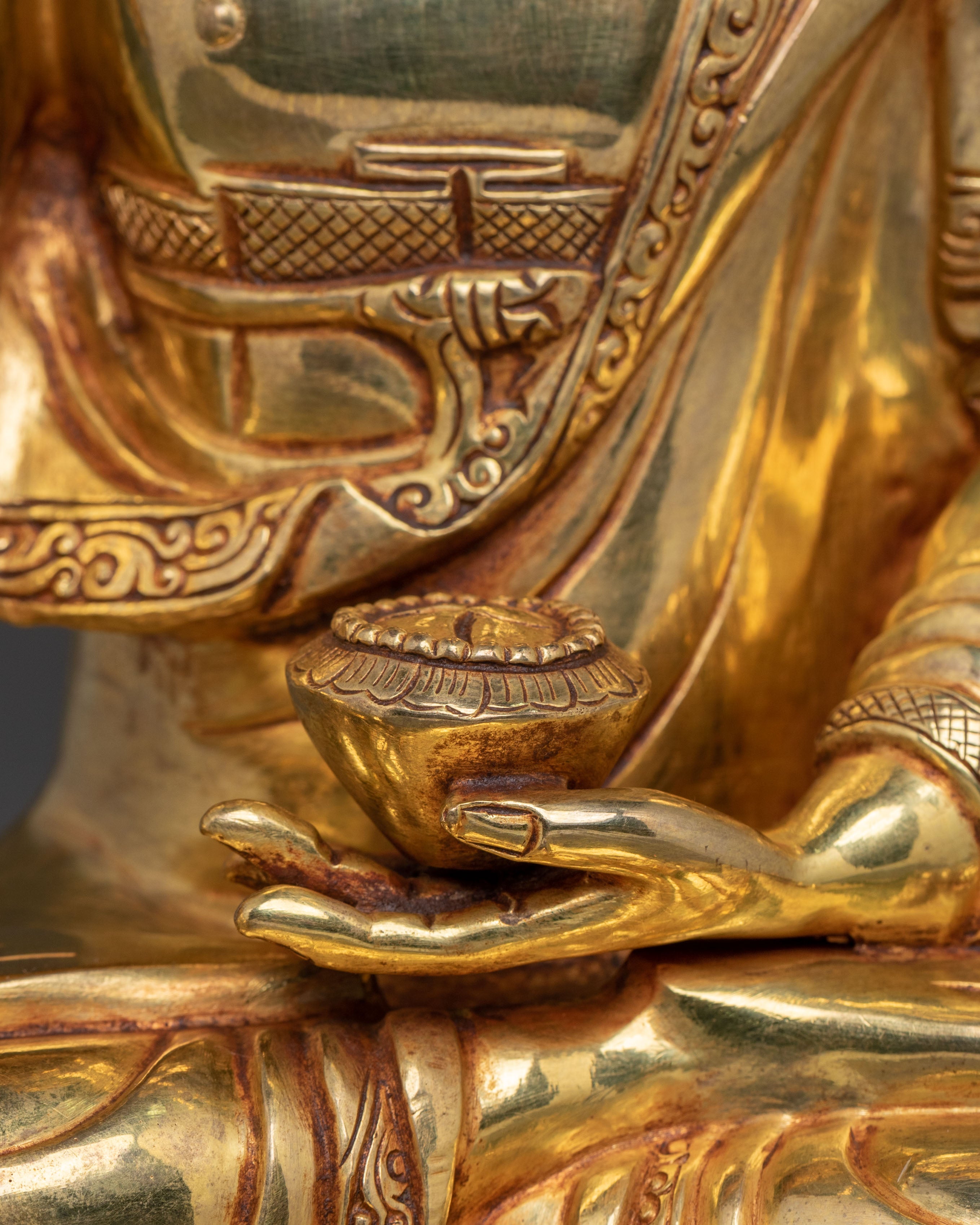 5 Dhyani Buddha Assembly | 24K Gold Gilded Copper Statue