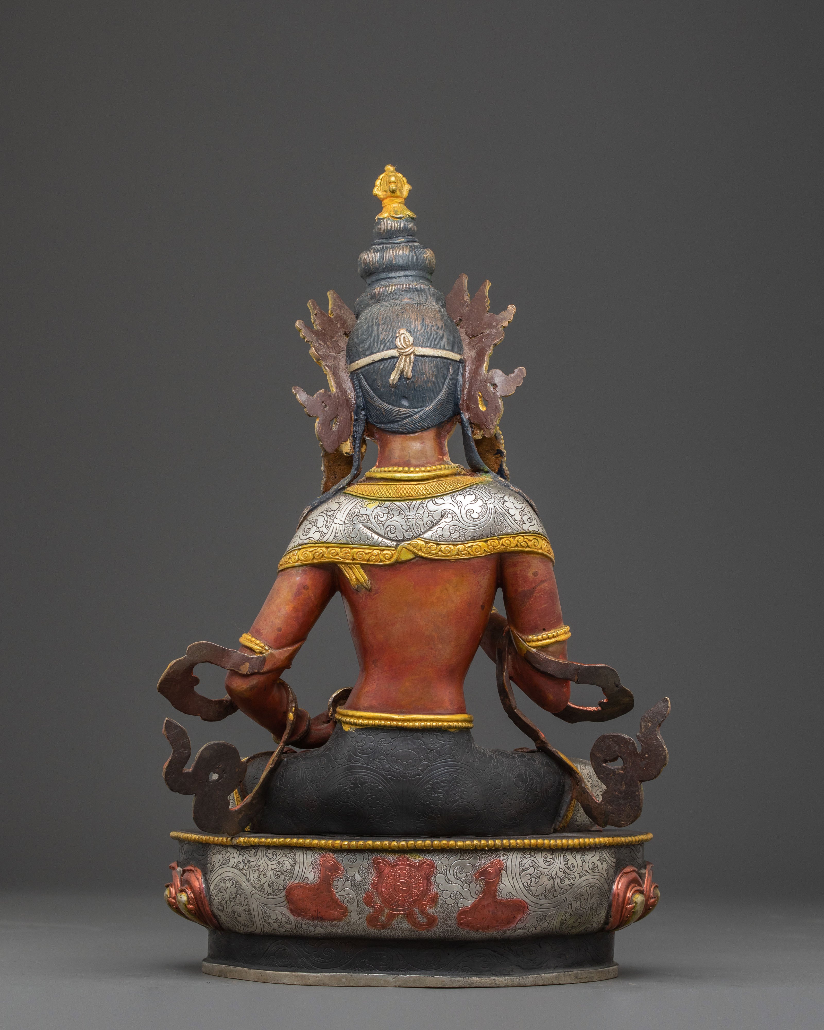Vajrasattva Handcrafted Sacred Statue: Pure Radiance