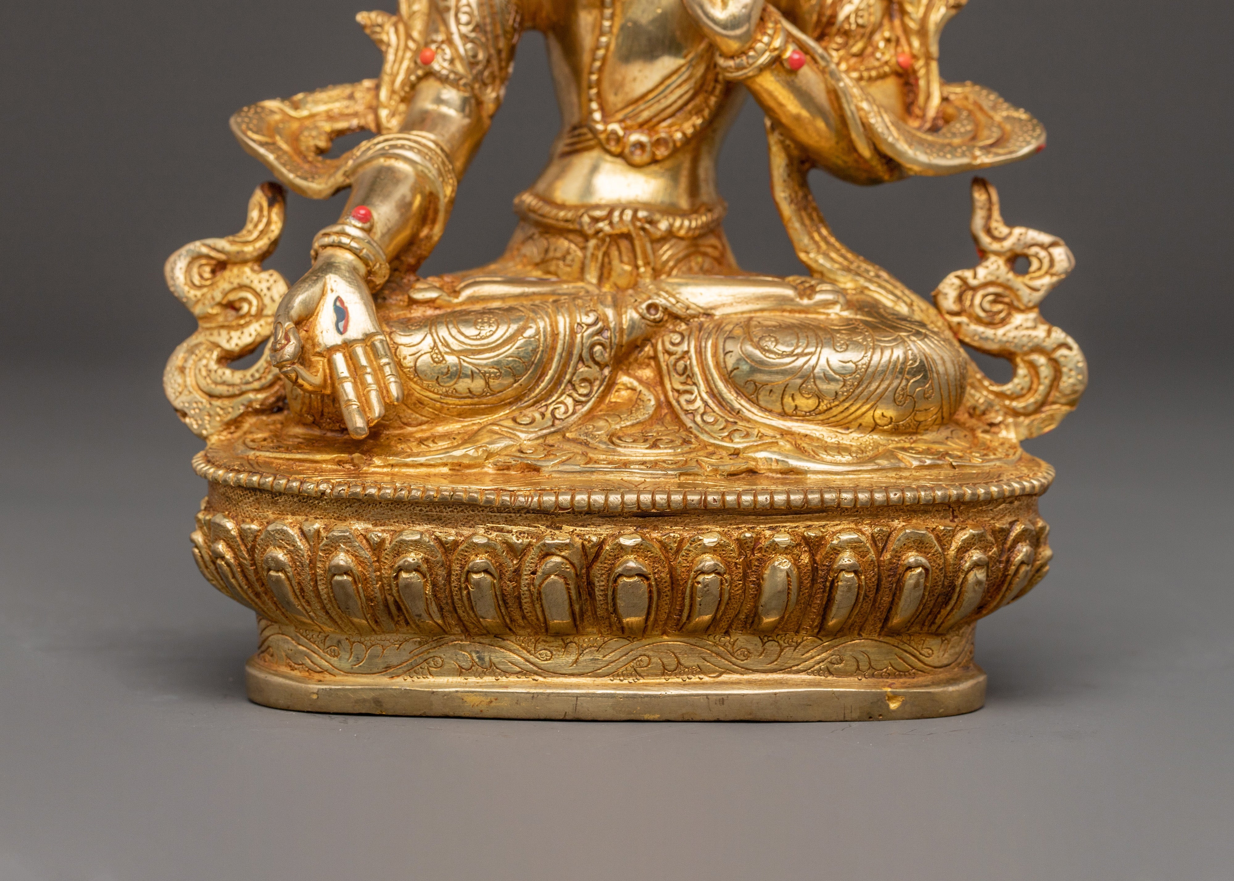 Goddess White Tara Handcrafted Statue | The Goddess of Compassion and Healing