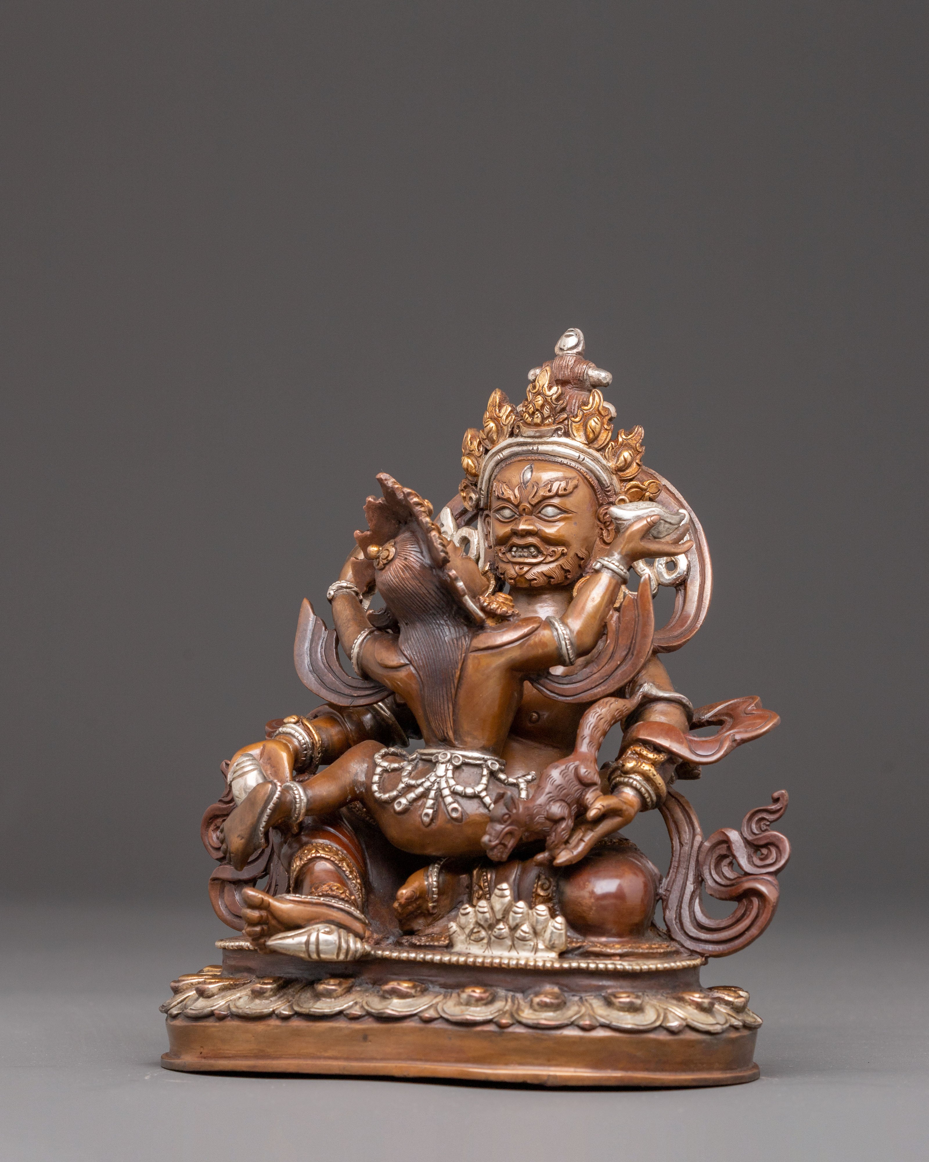 Dzambhala Statue With Consort | Traditional Artwork