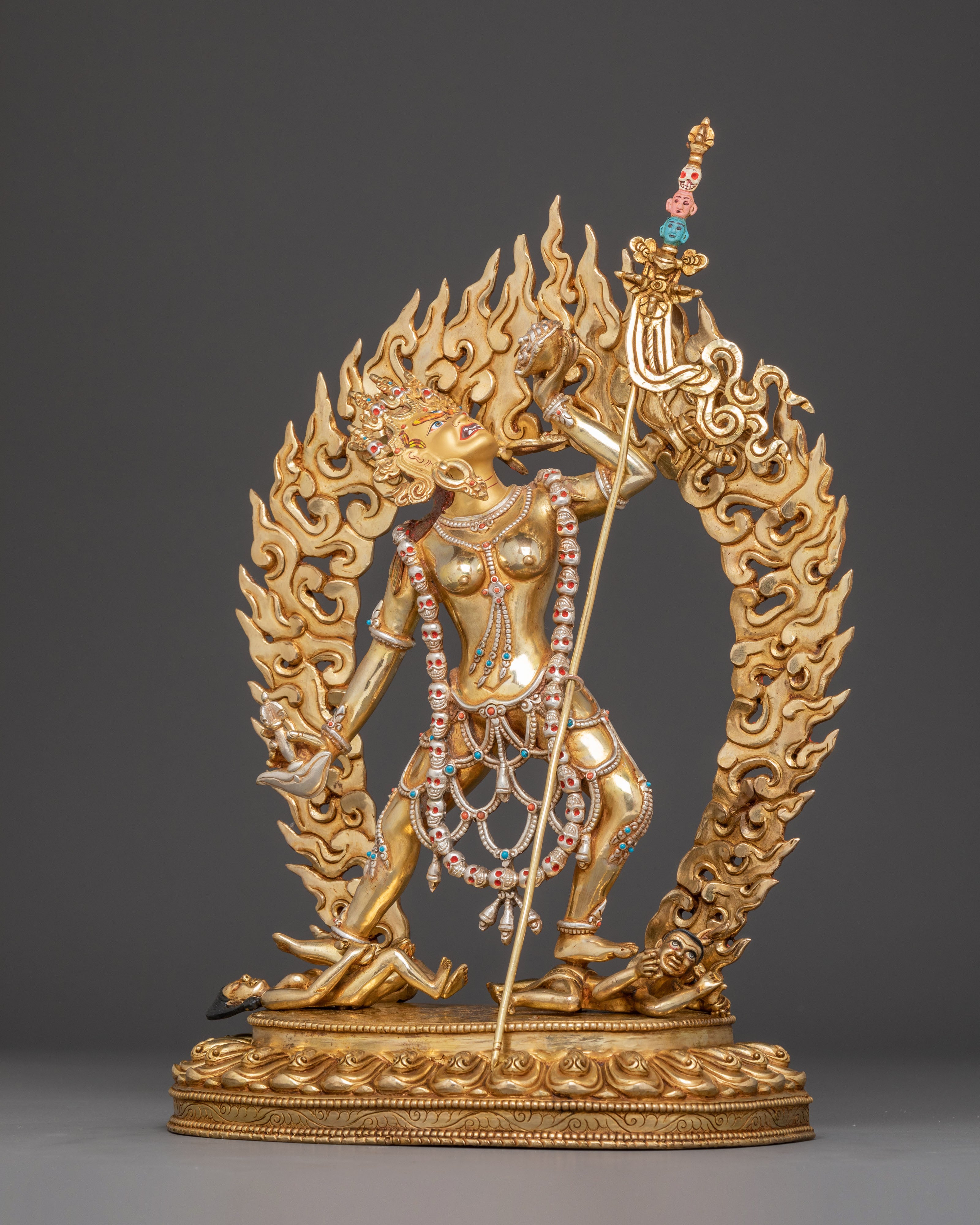Golden Vajrayogini Handcrafted Statue | Female Wisdom Deity
