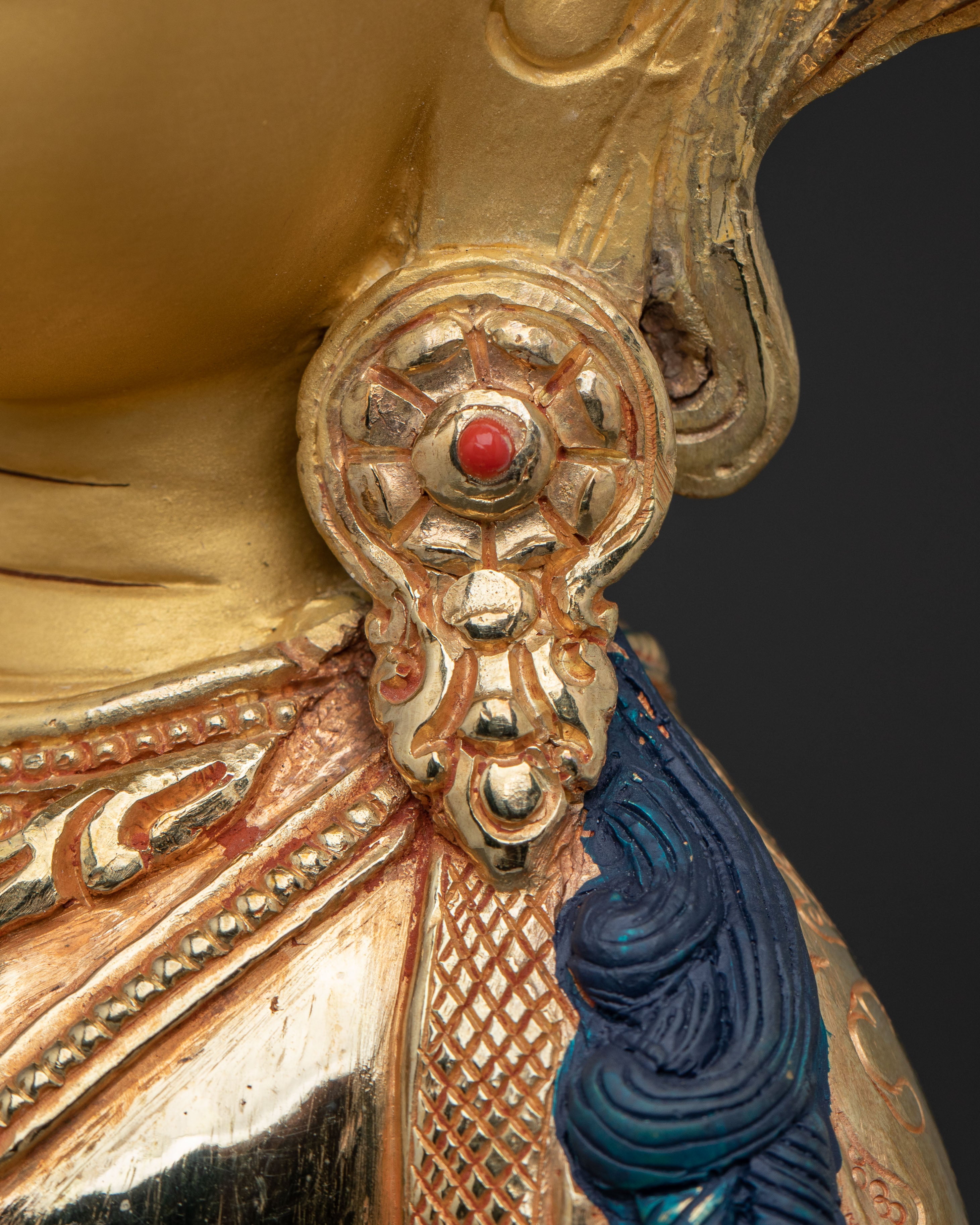 Vajrasattva Buddha | 24k Gold Gilded Figure