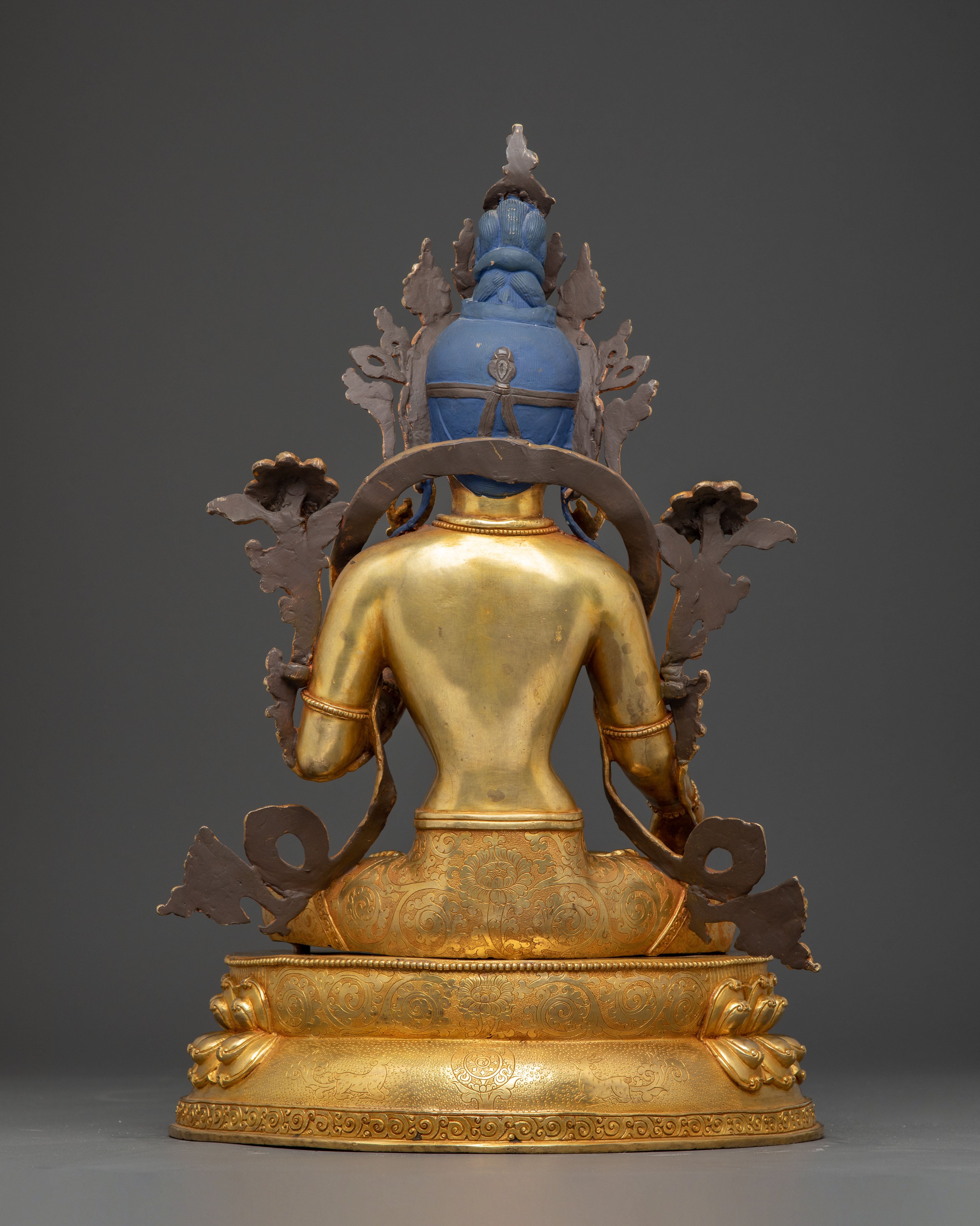 Divine White Tara Statue: Seven Eyed Goddess