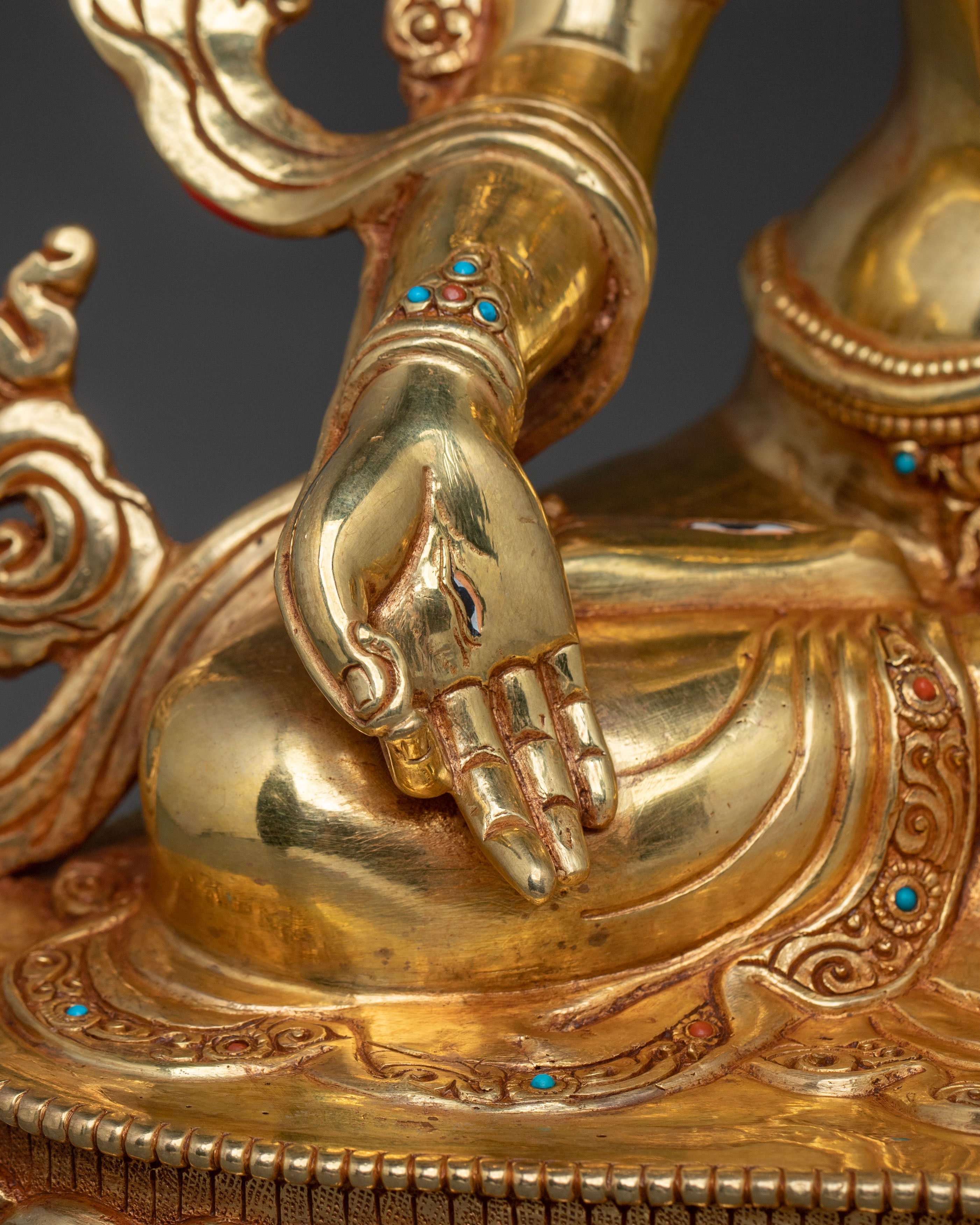 Handmade White Tara Goddess Sculpture | Meditation Altar Decor