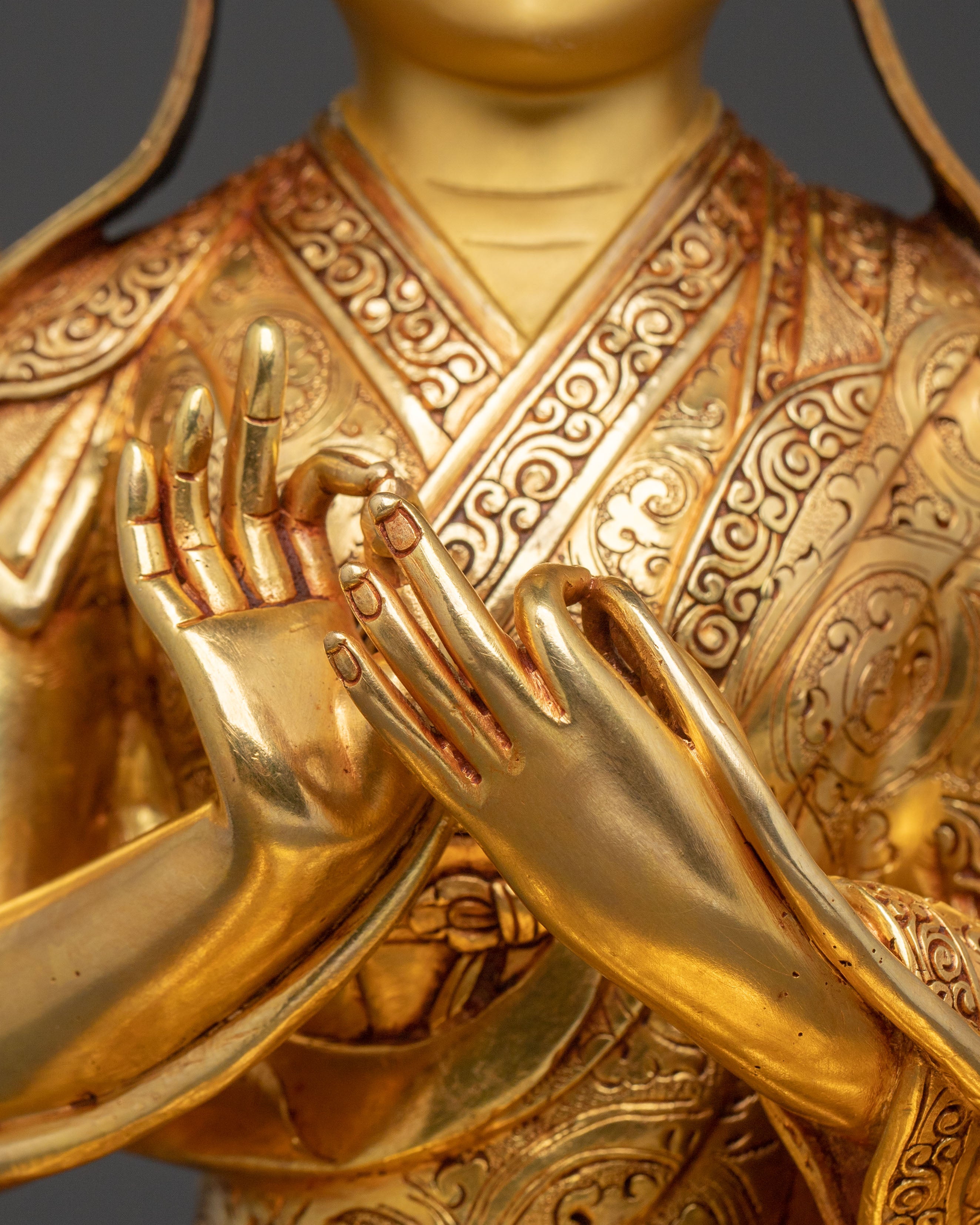 Tsongkhapa and Disciples Figure | Tibetan Buddhist Decor