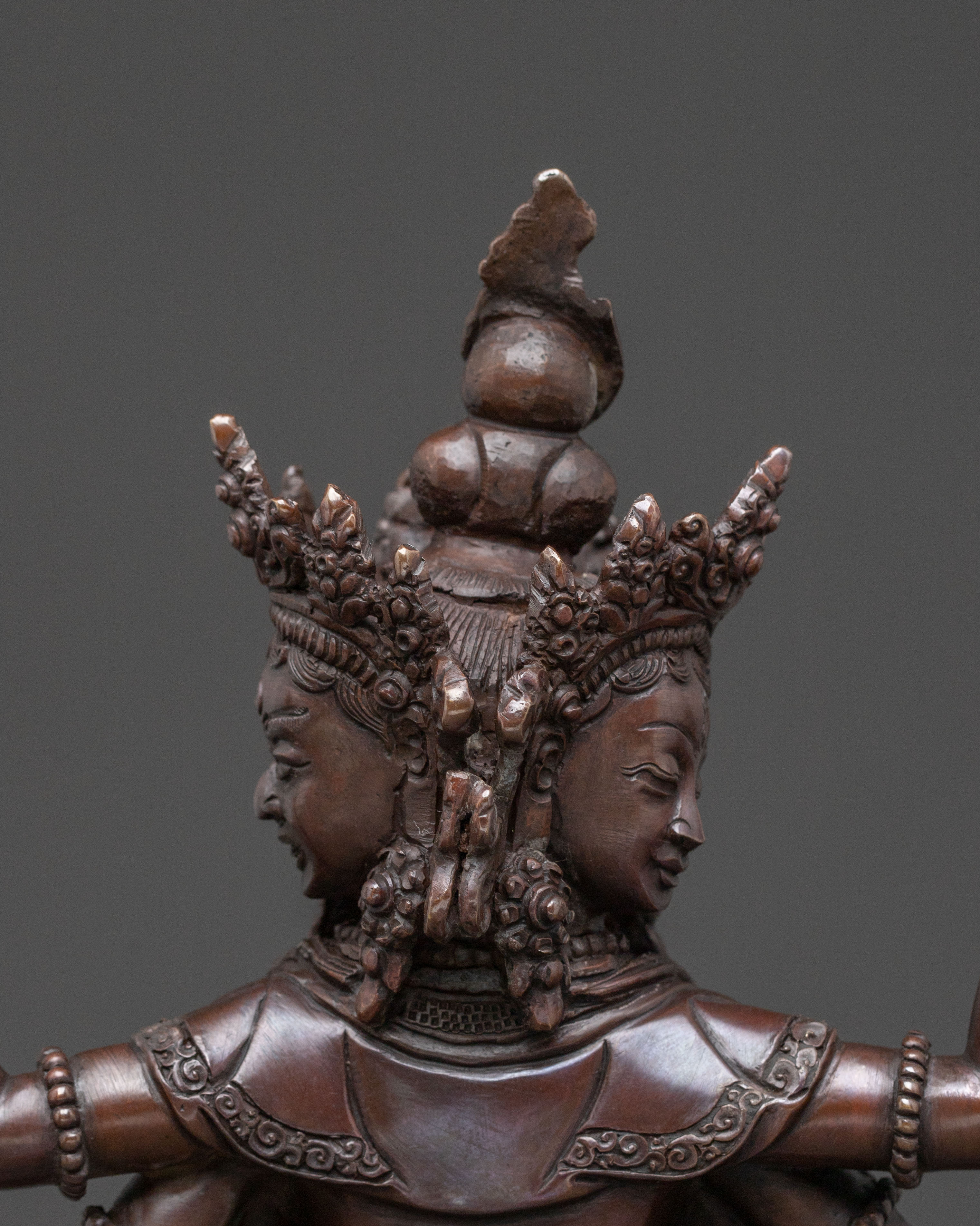 Nagyalma Handcrafted Copper Statue – Deity of longevity