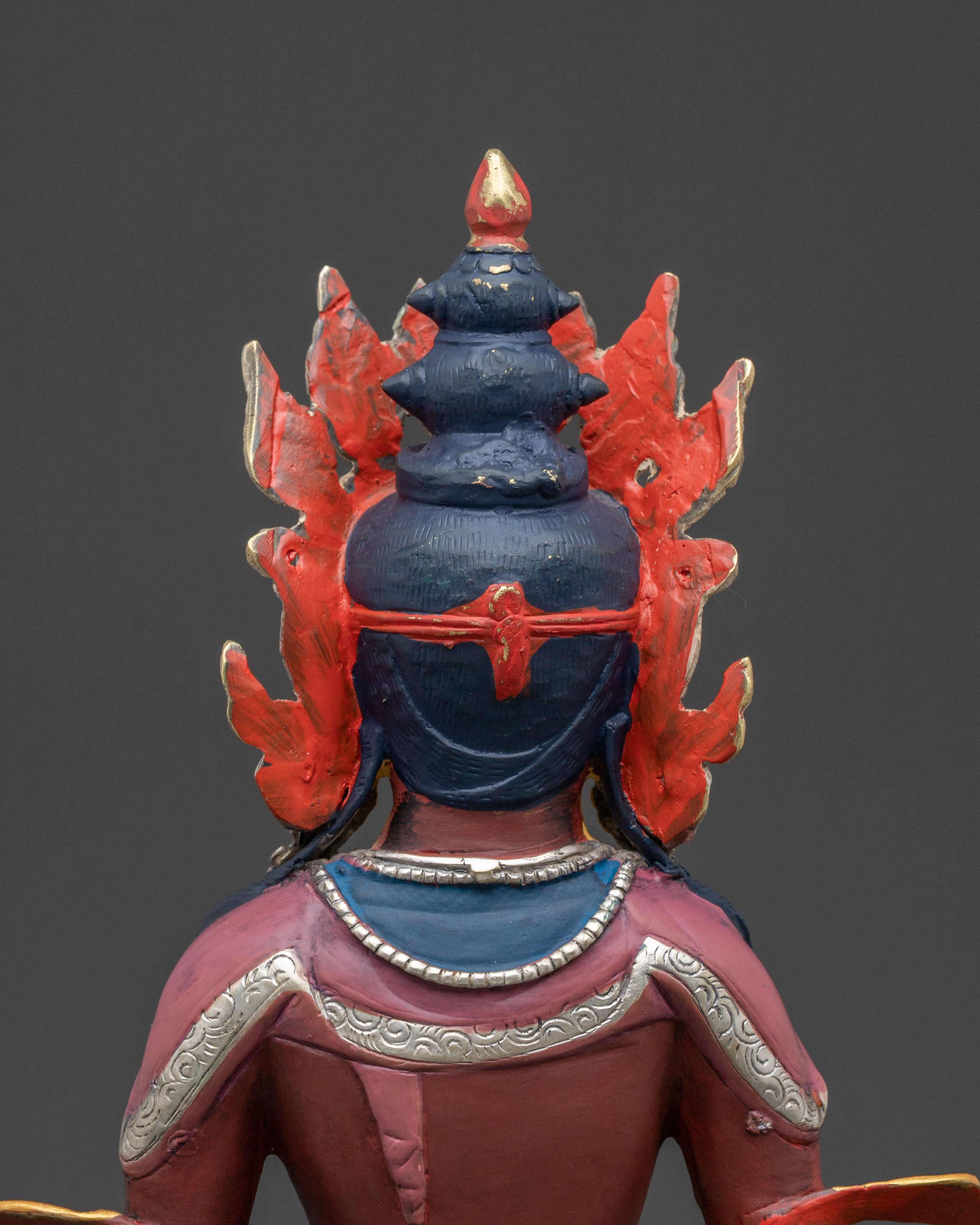 Amitayus Sacred Longevity Statue – Gilded Copper Masterpiece