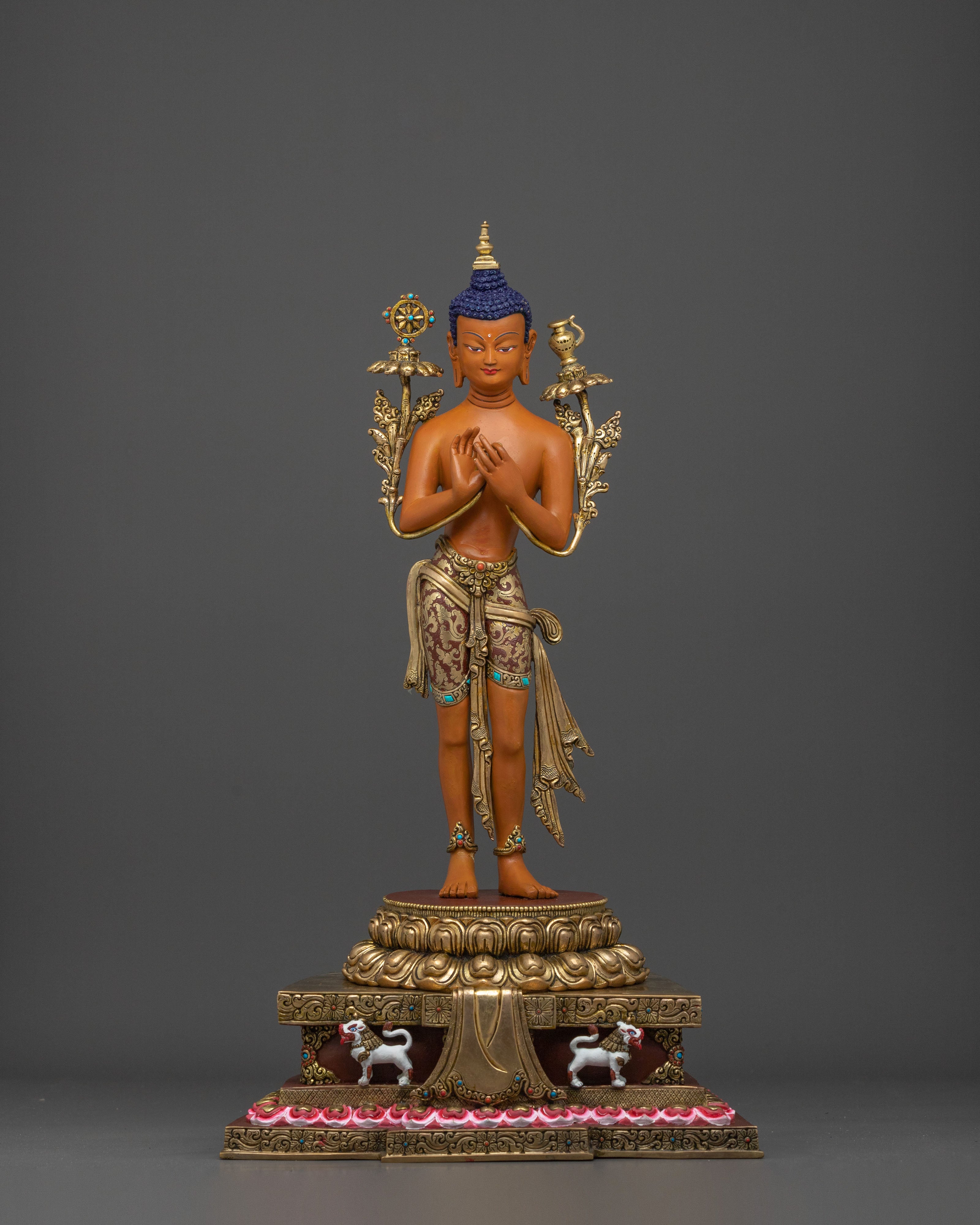 Handmade Maitreya Buddha Sculpture | Tibetan Buddhist Statue