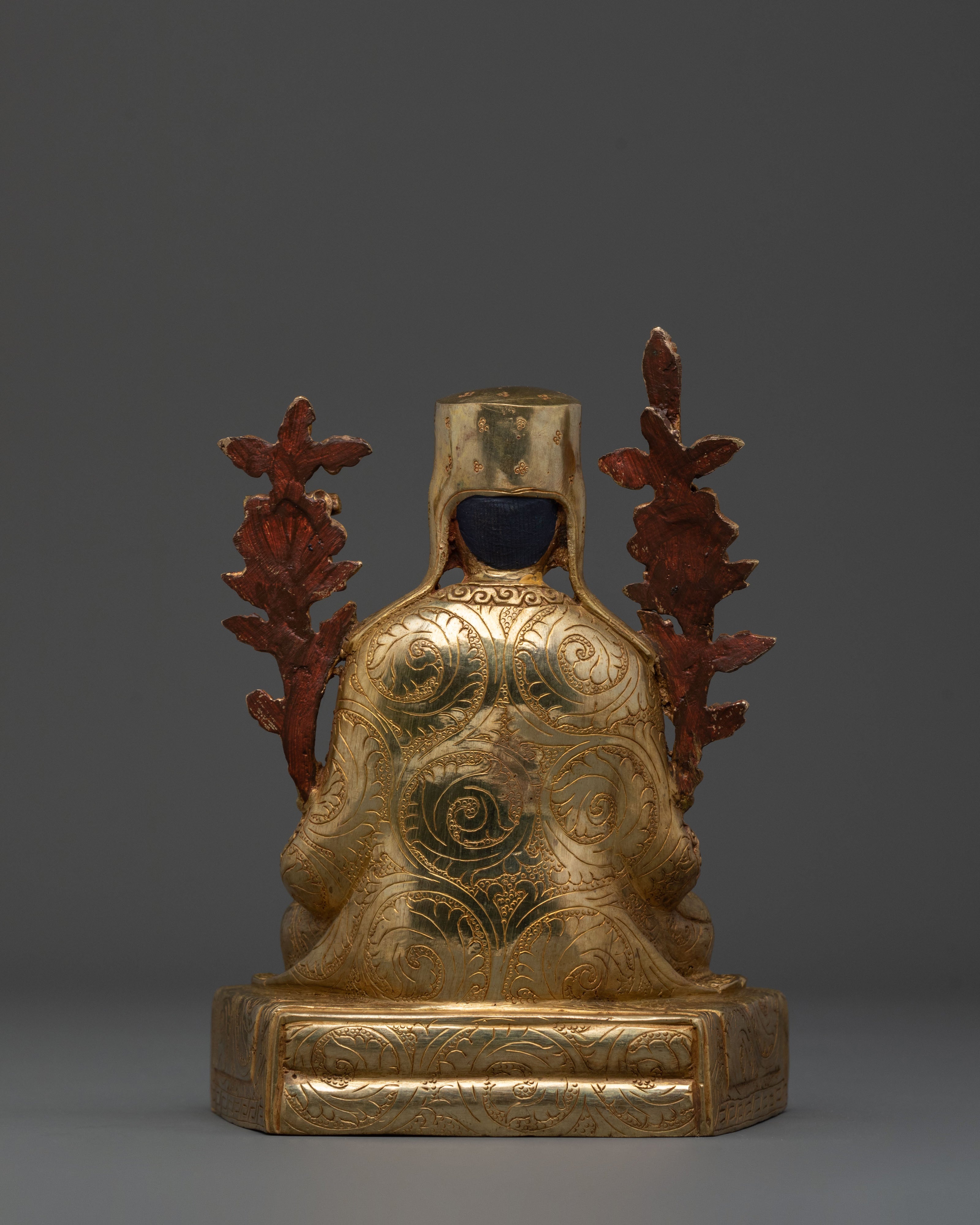 Buddhist Master Tsongkhapa Sacred Statue | Tibetan Buddhist Art (13x17.5 inches)