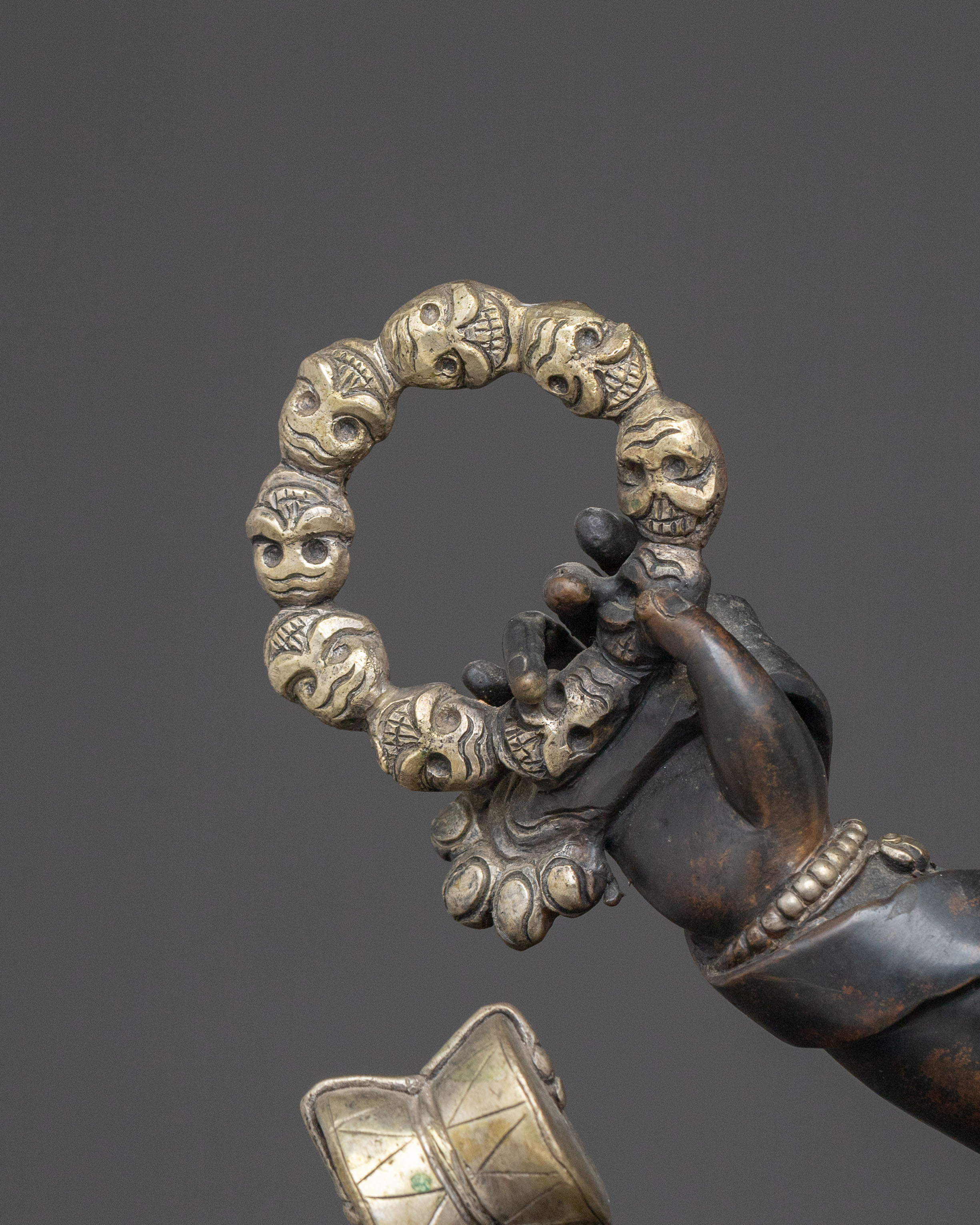 Six-Armed Mahakala Sacred Statue | Antique Finishing