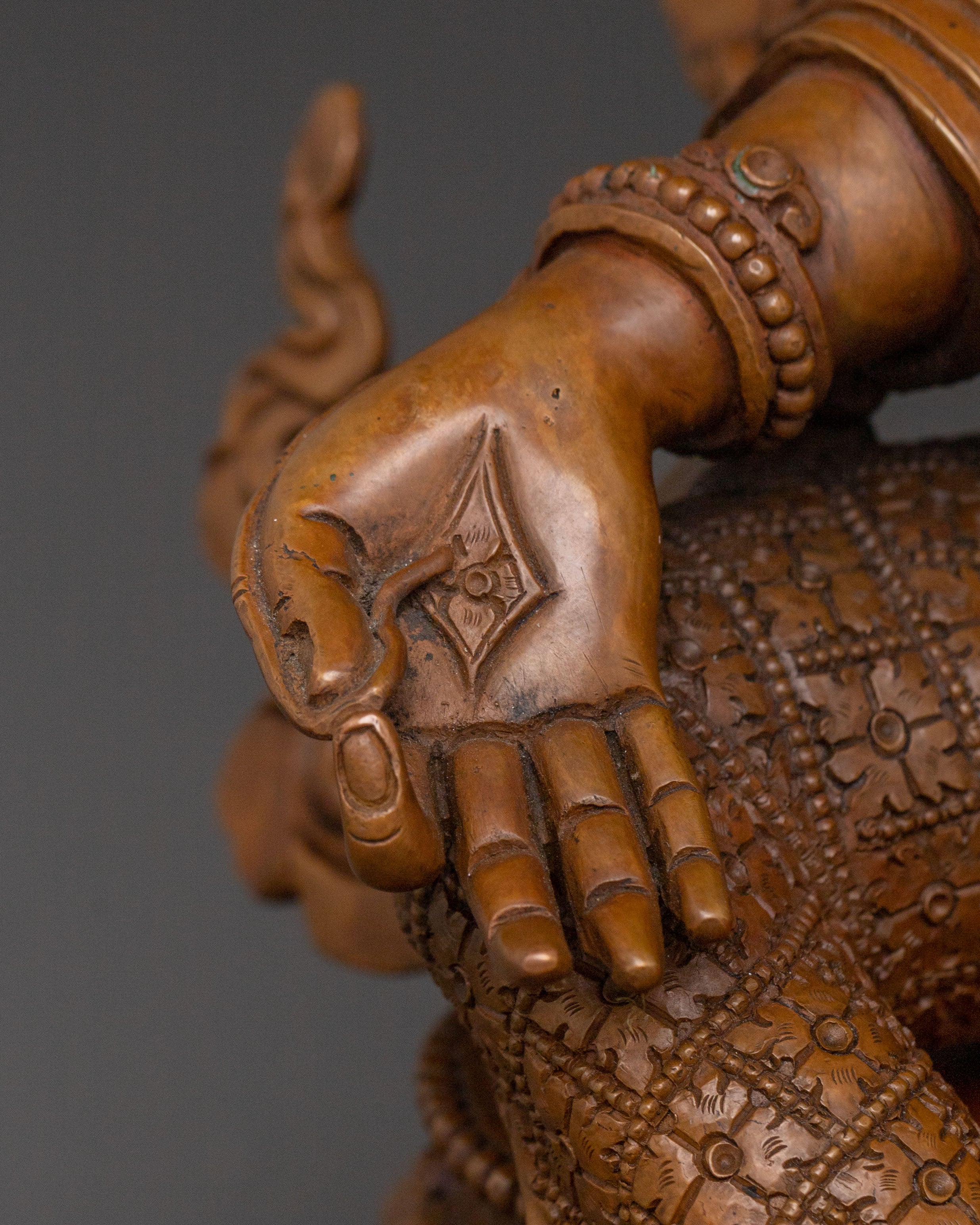 Savior Green Tara Copper Statue | Meditation Elegance