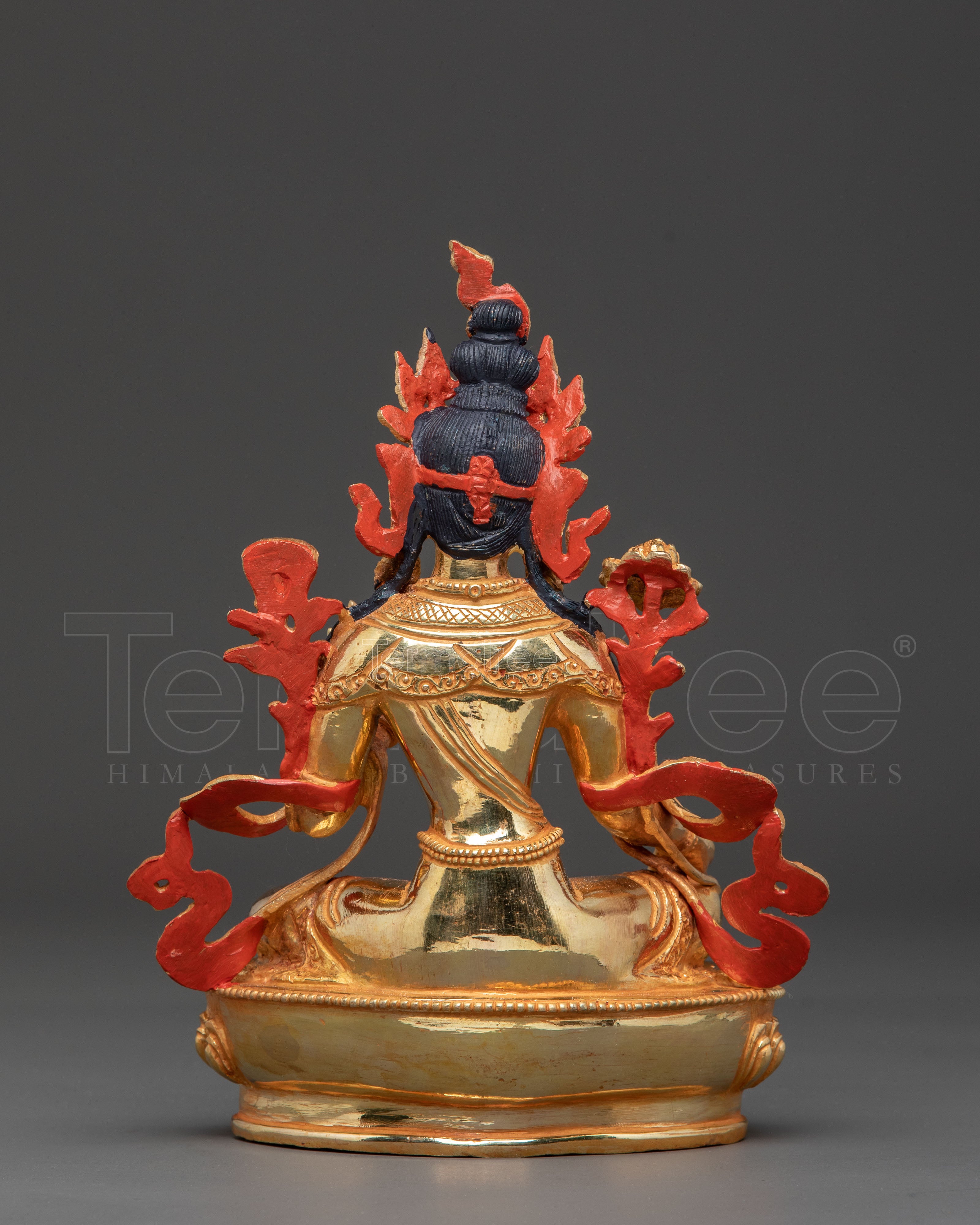Divine Shyama Tara Golden Statue – Handcrafted Serenity