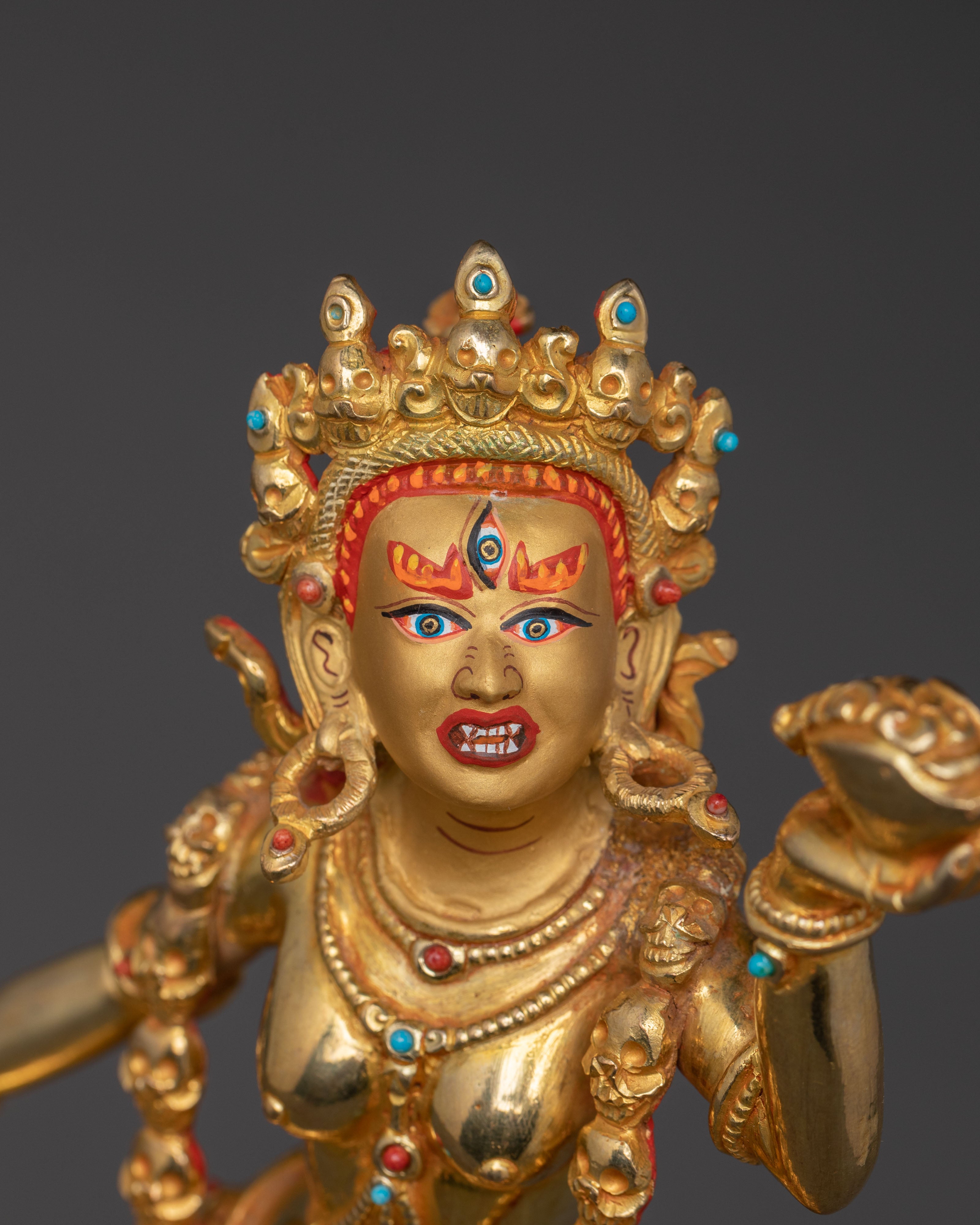 Vajrayogini Tantric Statue | Handcrafted 24K Gold Gilded Statue